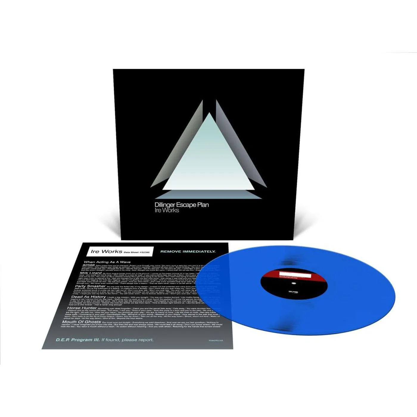 The Dillinger Escape Plan Ire Works (Clear Blue) Vinyl Record