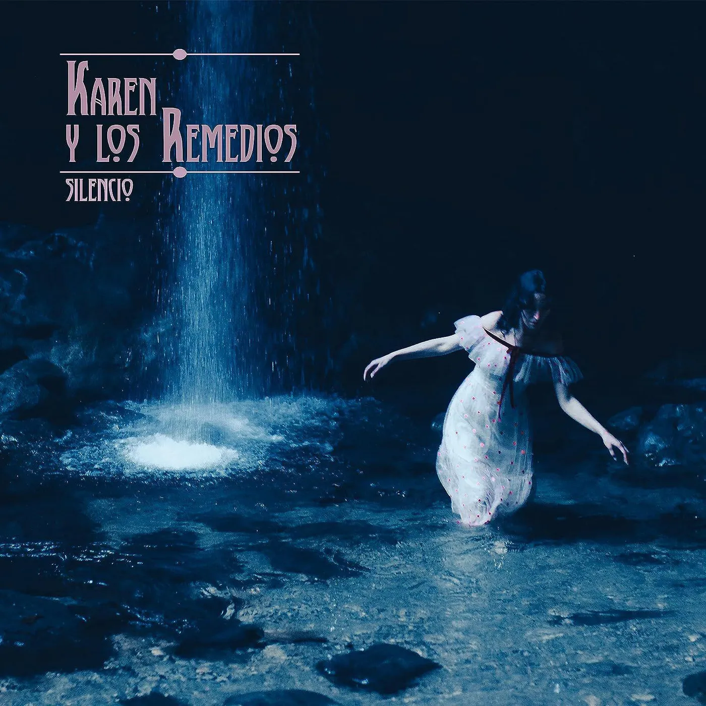Karen y Los Remedios Silencio (Black & Blue Galaxy Effect) Vinyl Record