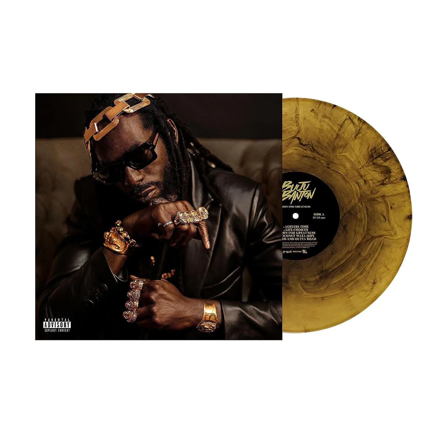 Buju Banton Born For Greatness (X) (Gold Vinyl/2LP) Vinyl Record