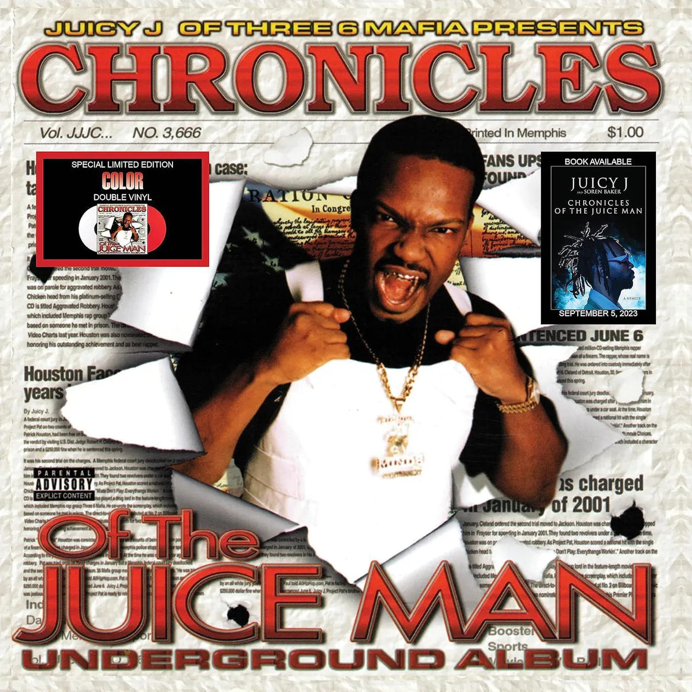 Juicy J Chronicles Of The Juice Man (X) (2LP) Vinyl Record