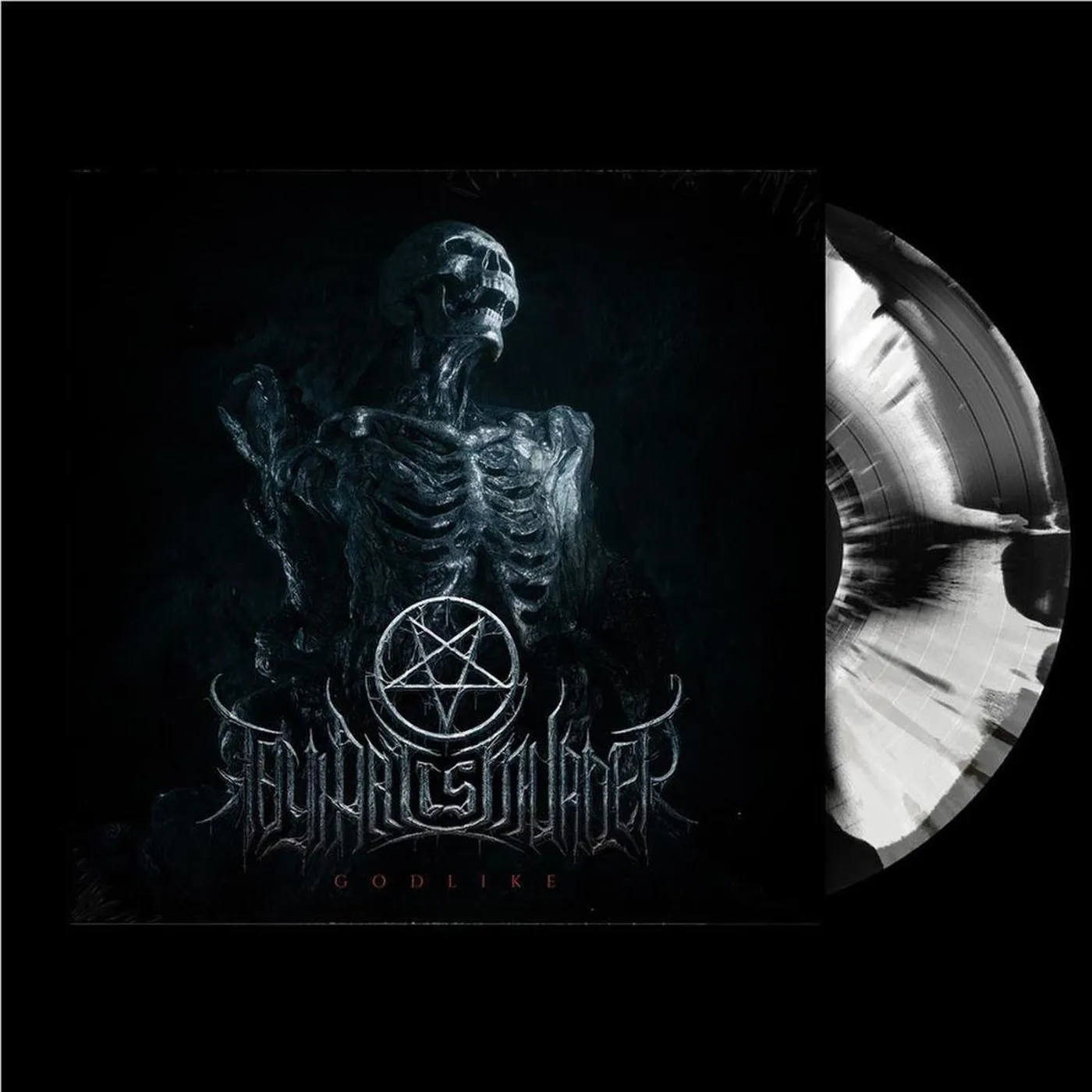 Thy Art Is Murder Godlike (A/B Side) (Silver/White/Black Splatter Vinyl Record)