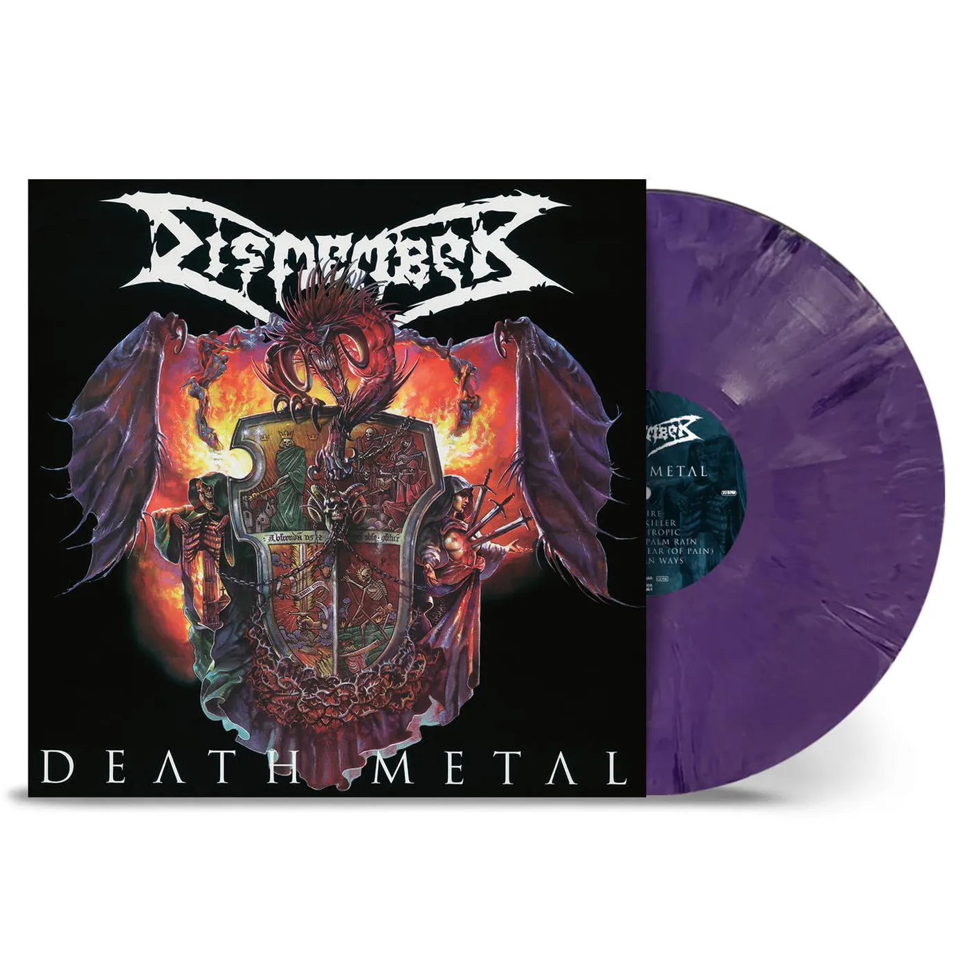 Dismember Death Metal (Purple Marble) Vinyl Record