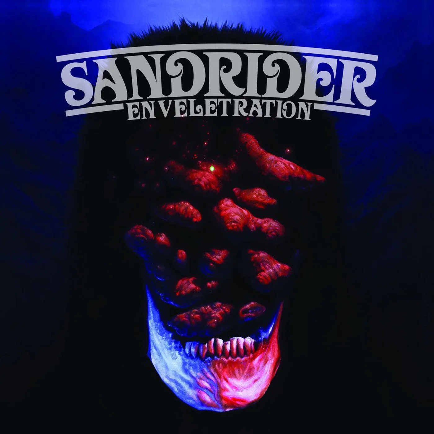 Sandrider ENVELETRATION (WHITE & BLUE HAND-POUR VINYL) Vinyl Record