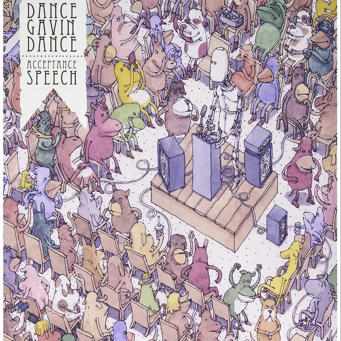 Dance Gavin Dance Acceptance Speech (Limited White-Baby Pink) Vinyl Record
