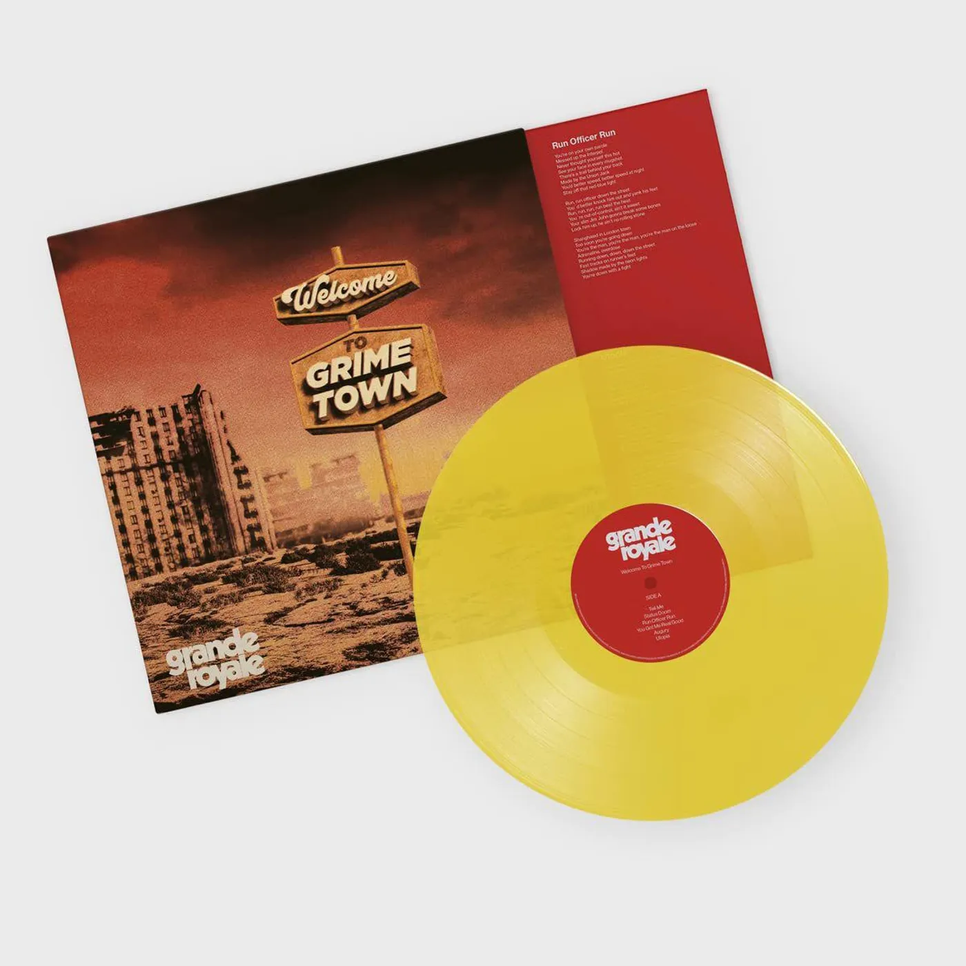 Grande Royale Welcome To Grime Town (Transparent Yellow) Vinyl Record