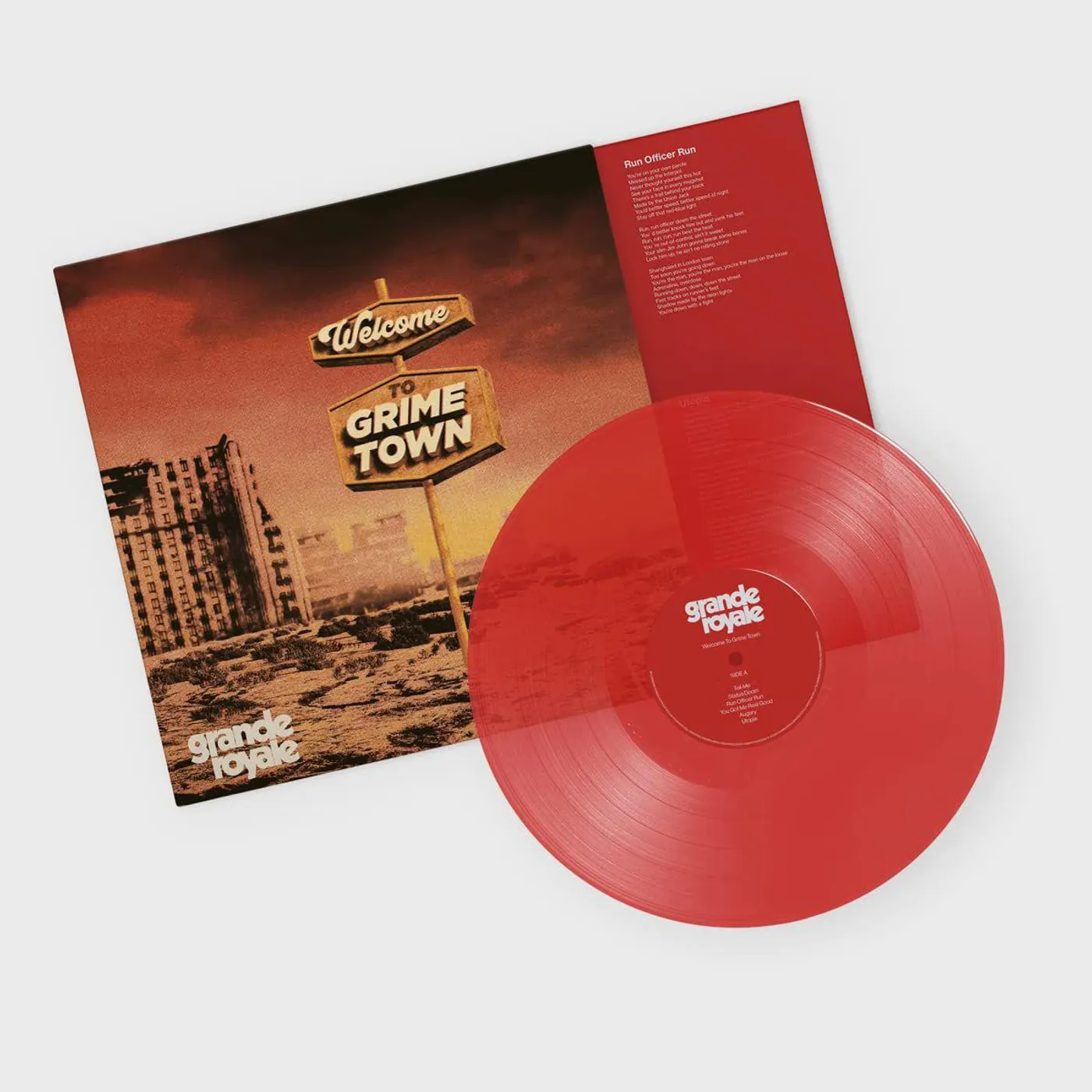 Grande Royale Welcome To Grime Town (Transparent Red Vinyl Record)