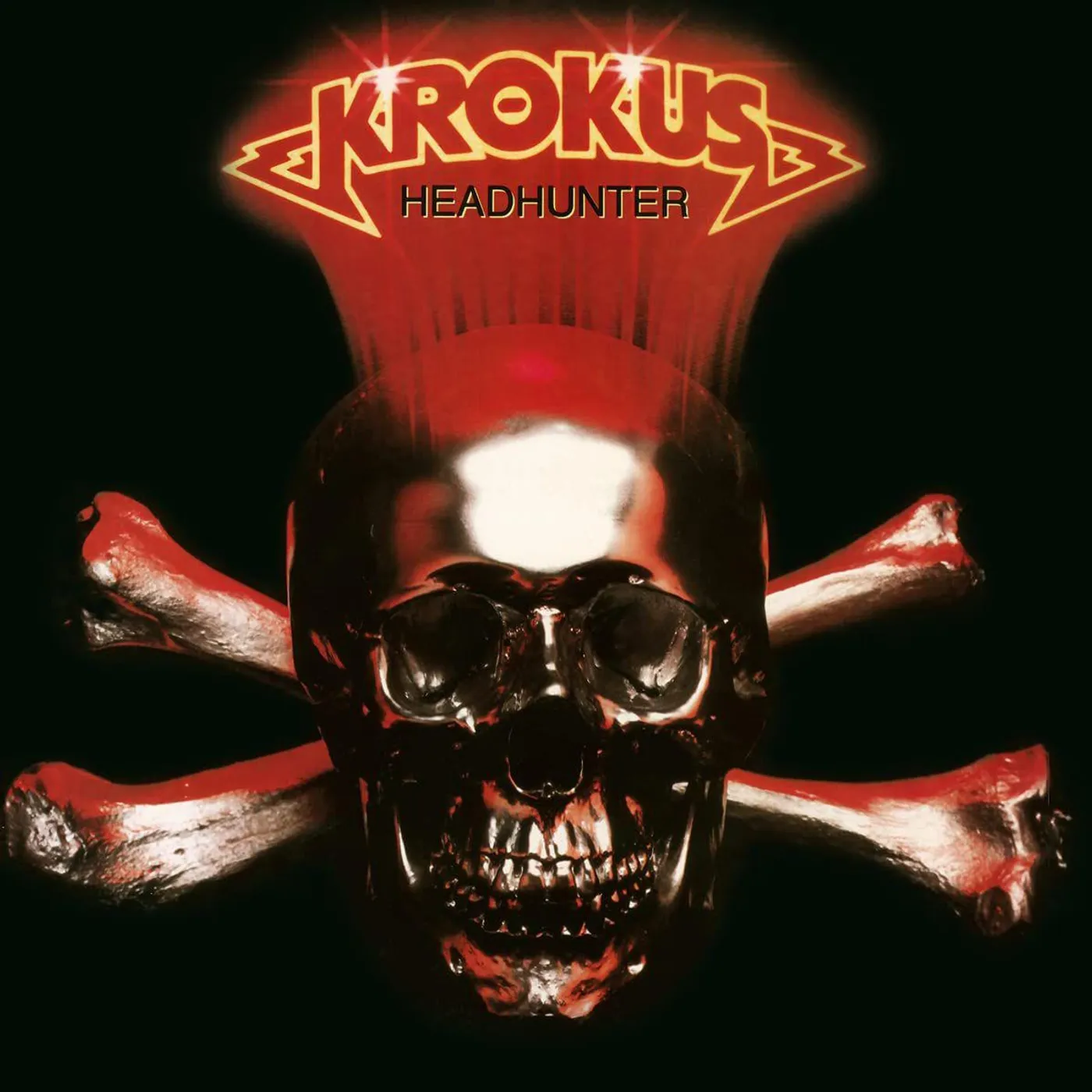 Krokus Headhunter 40th Anniv (Silver & Black Marbled) Vinyl Record
