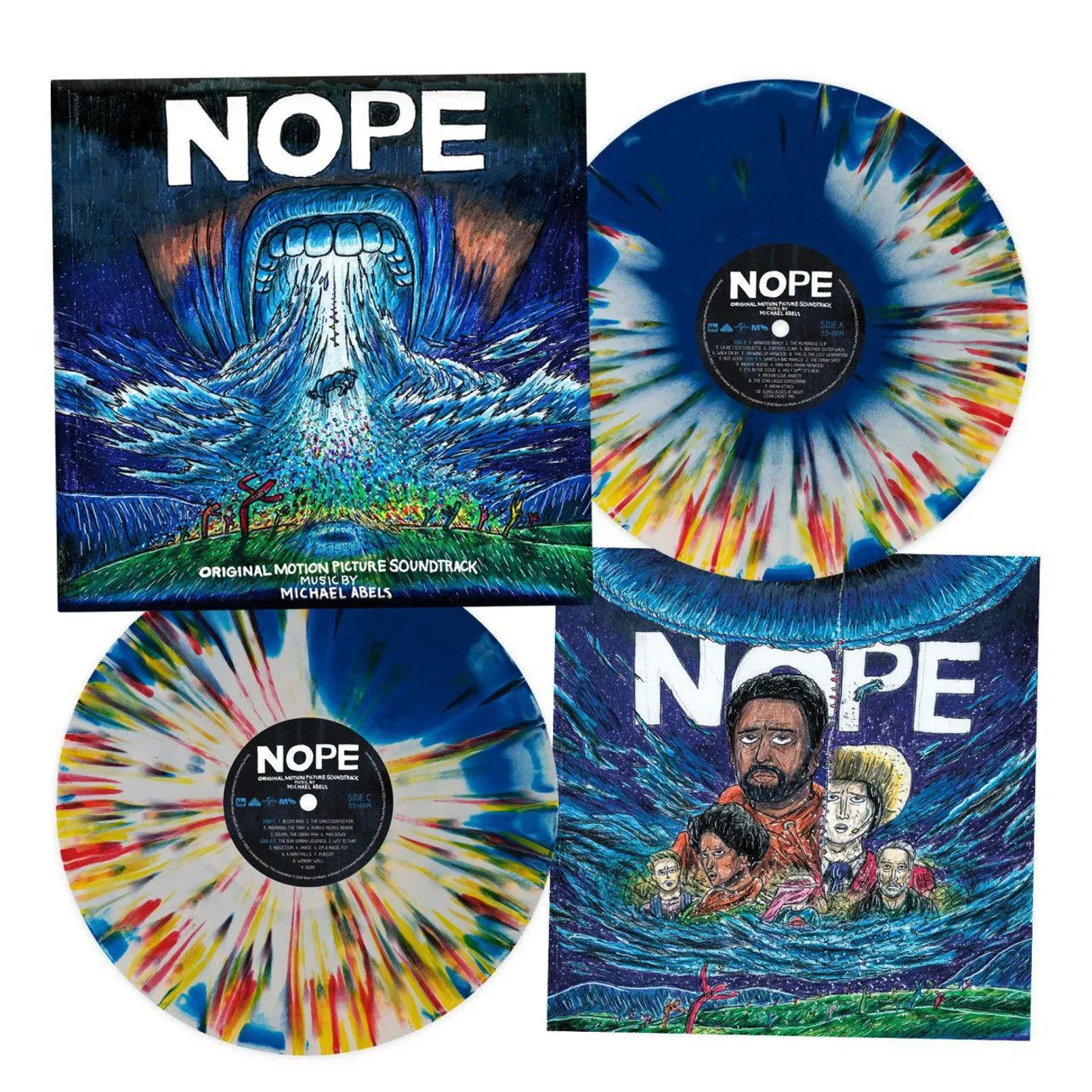 Michael Abels Nope (180g/Blue/Yellow Splatter Vinyl Record/2lp)