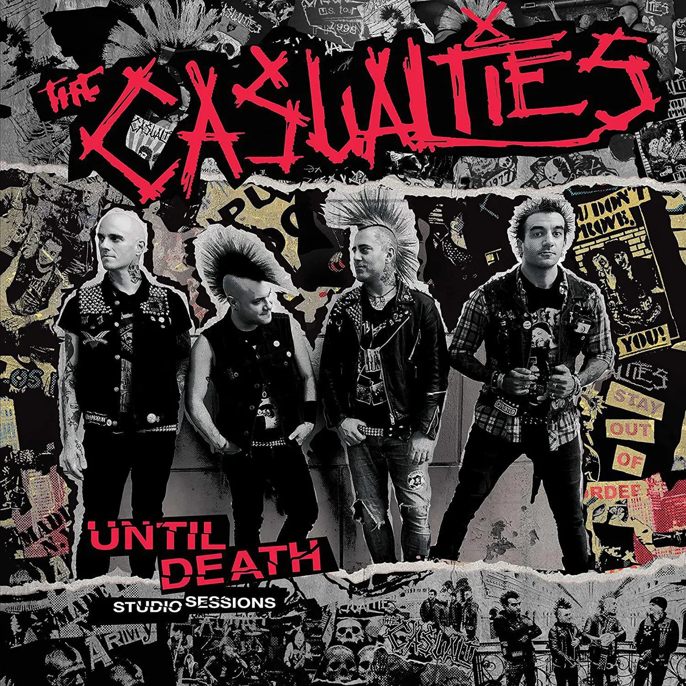 The Casualties Until Death: Studio Sessions (Red/Black Splatter) Vinyl Record