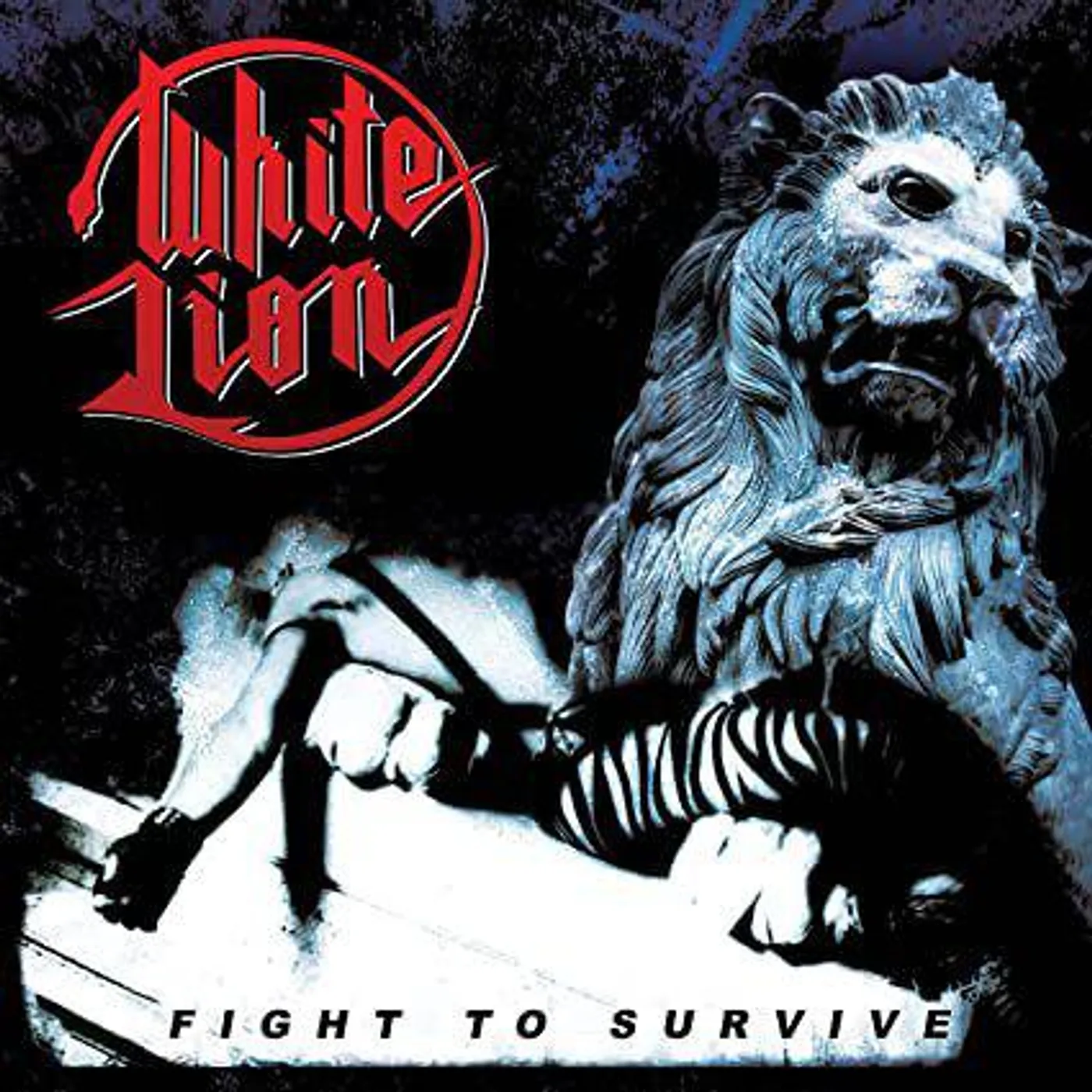 White Lion Fight To Survive (White/black/red Splatter Vinyl)