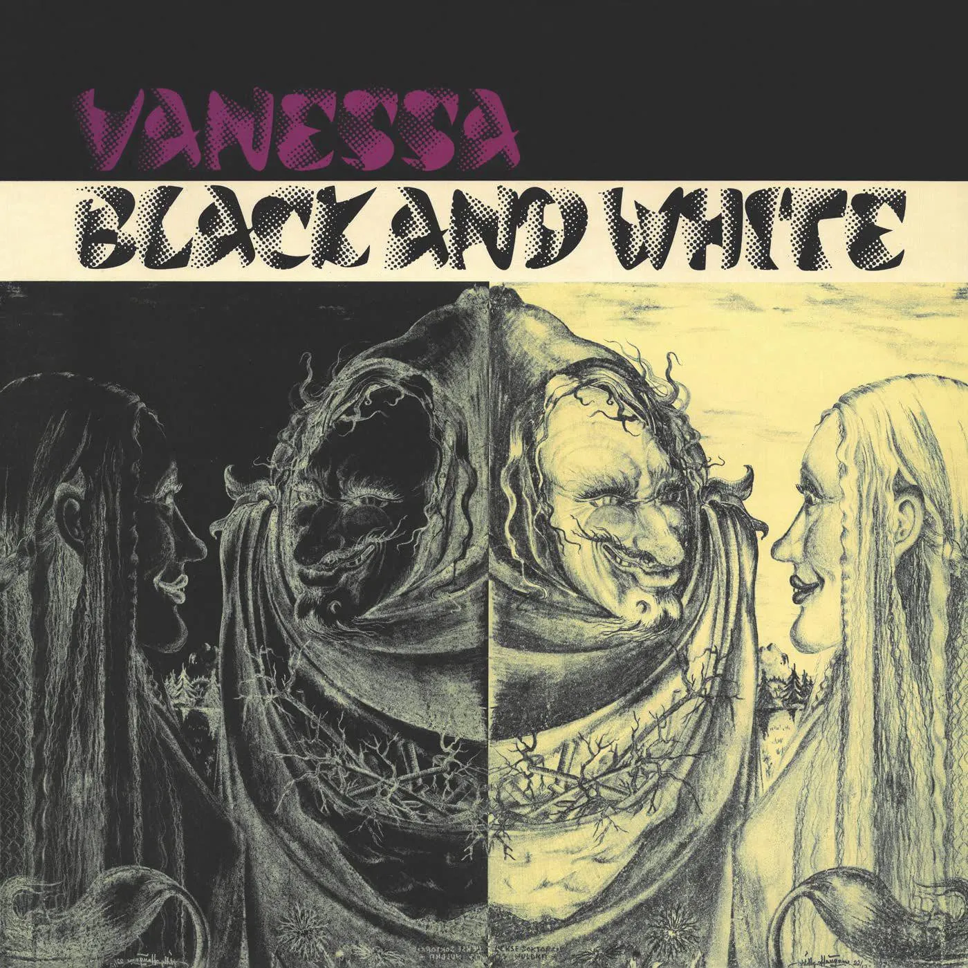 Vanessa Black & White Vinyl Record
