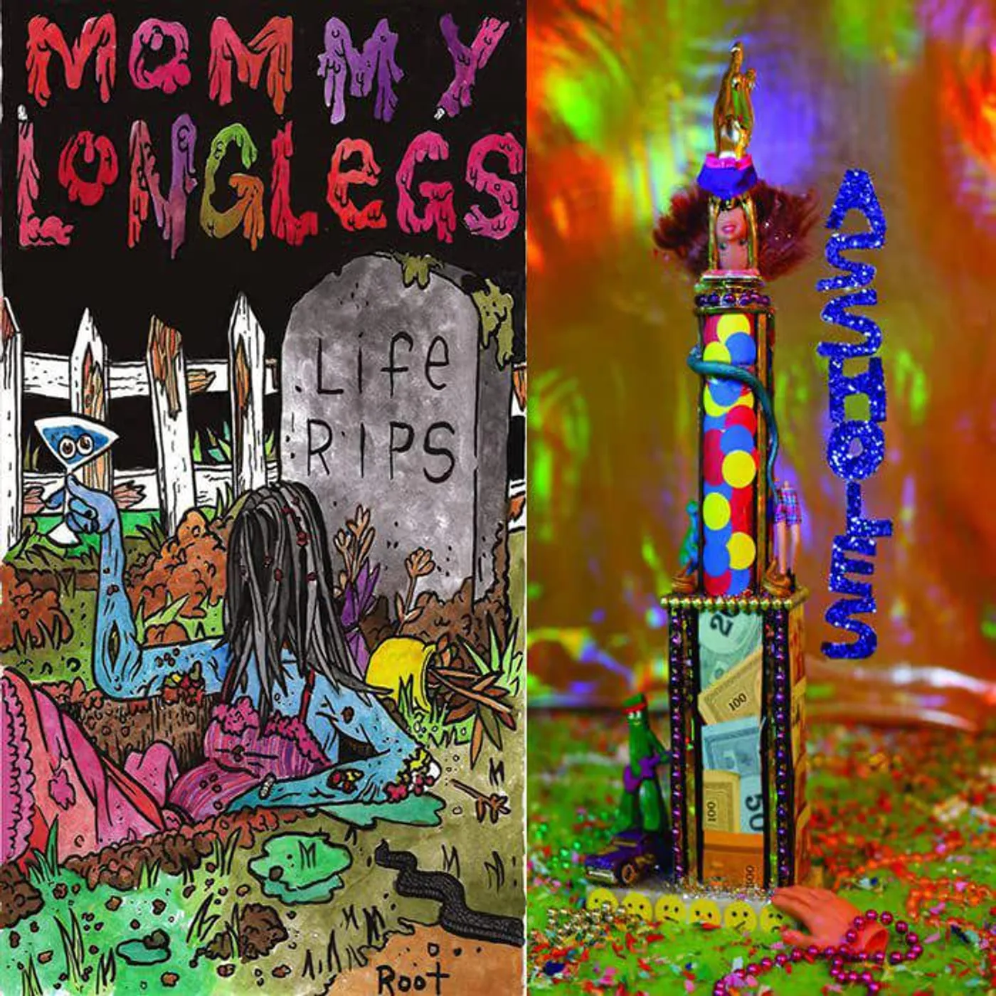 Mommy Long Legs Life Rips / Assholes (Pink Vinyl Record)