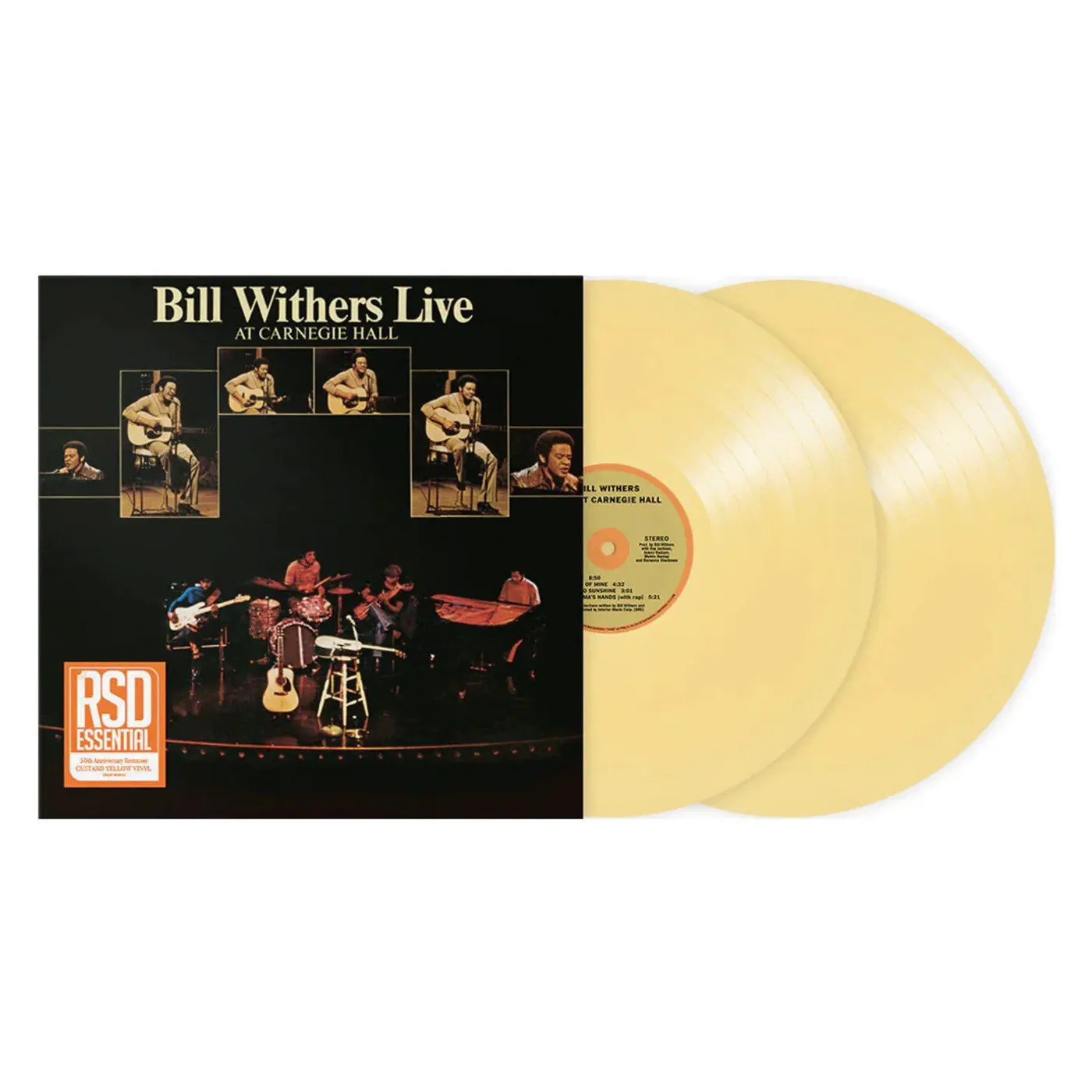 Bill Withers Live At Carnegie Hall (2LP/Custard/Remastered/50th Anniversary) (RSD ESSENTIAL) Vinyl Record