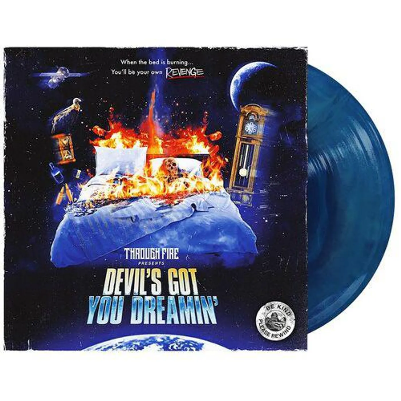 Through Fire Devil's Got You Dreamin (Royal Blue & Ultra Clear Galaxy Vinyl Record)