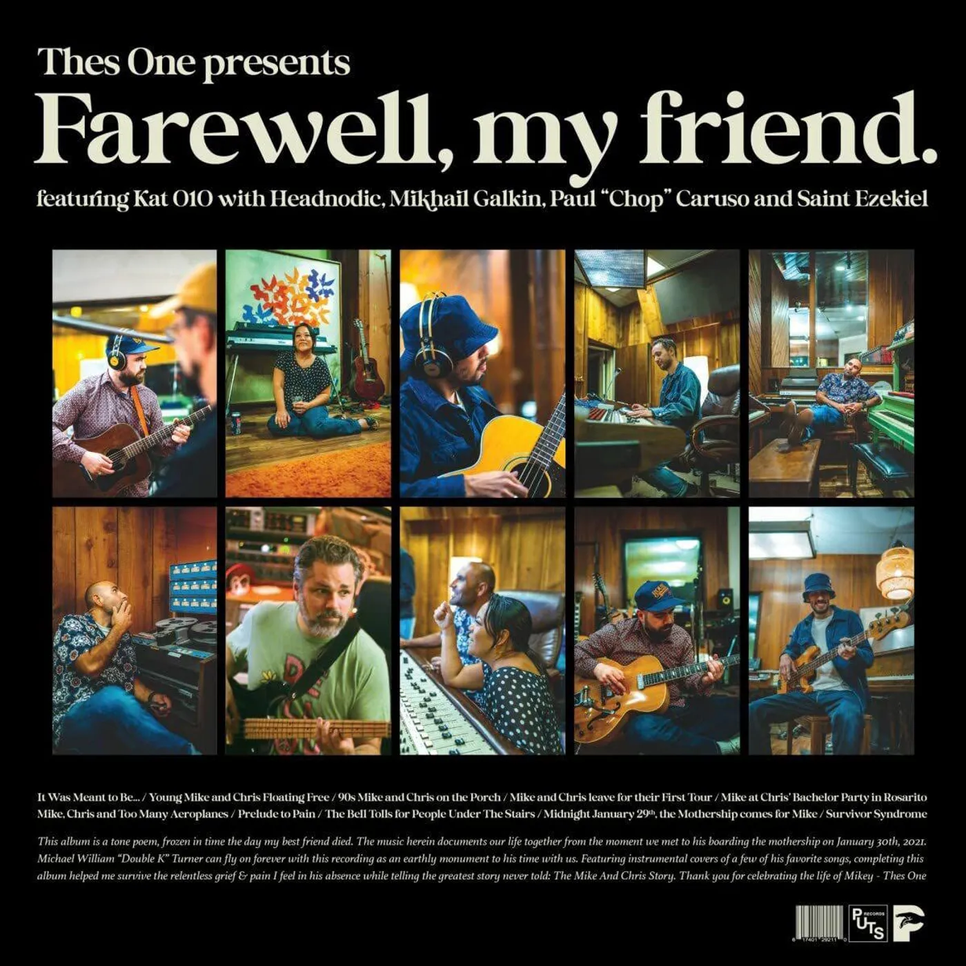 Thes One Farewell, My Friend. Vinyl Record