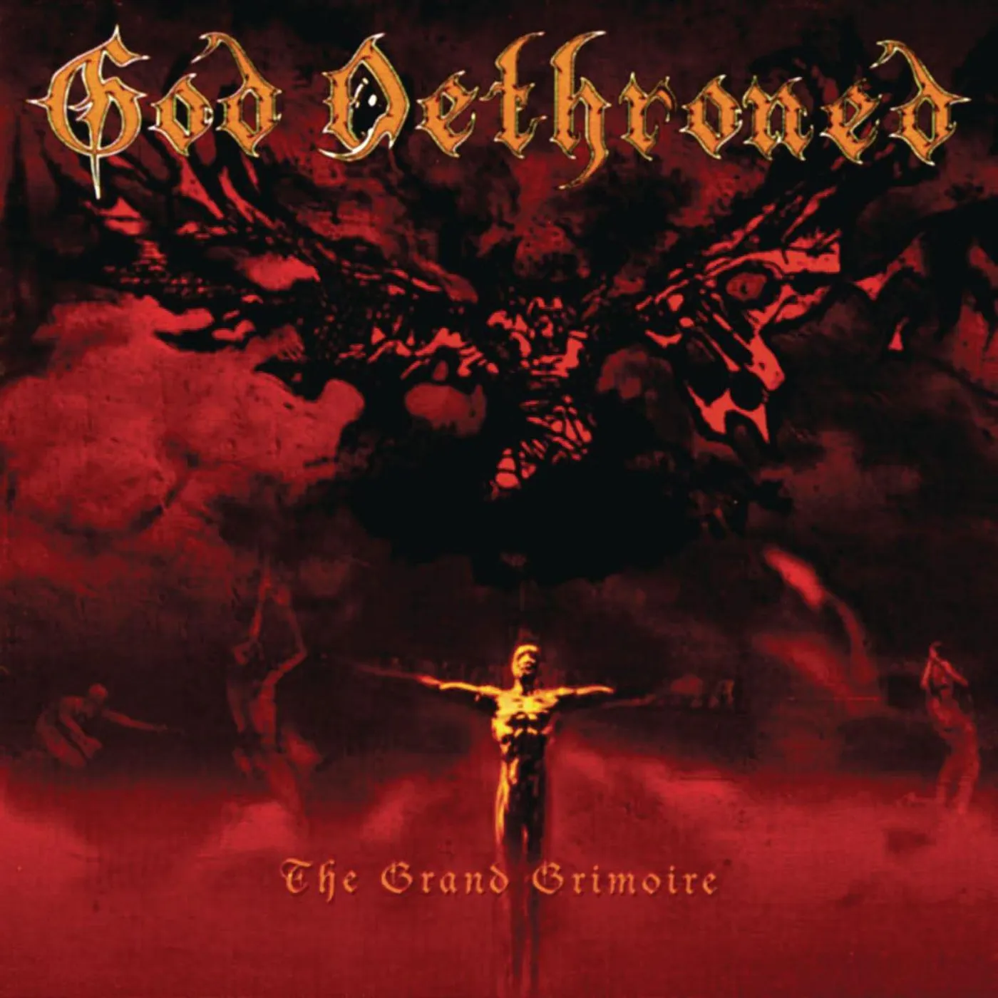 God Dethroned Grand Grimoire (Transparent Red w/ Gold & Black Splatter) Vinyl Record