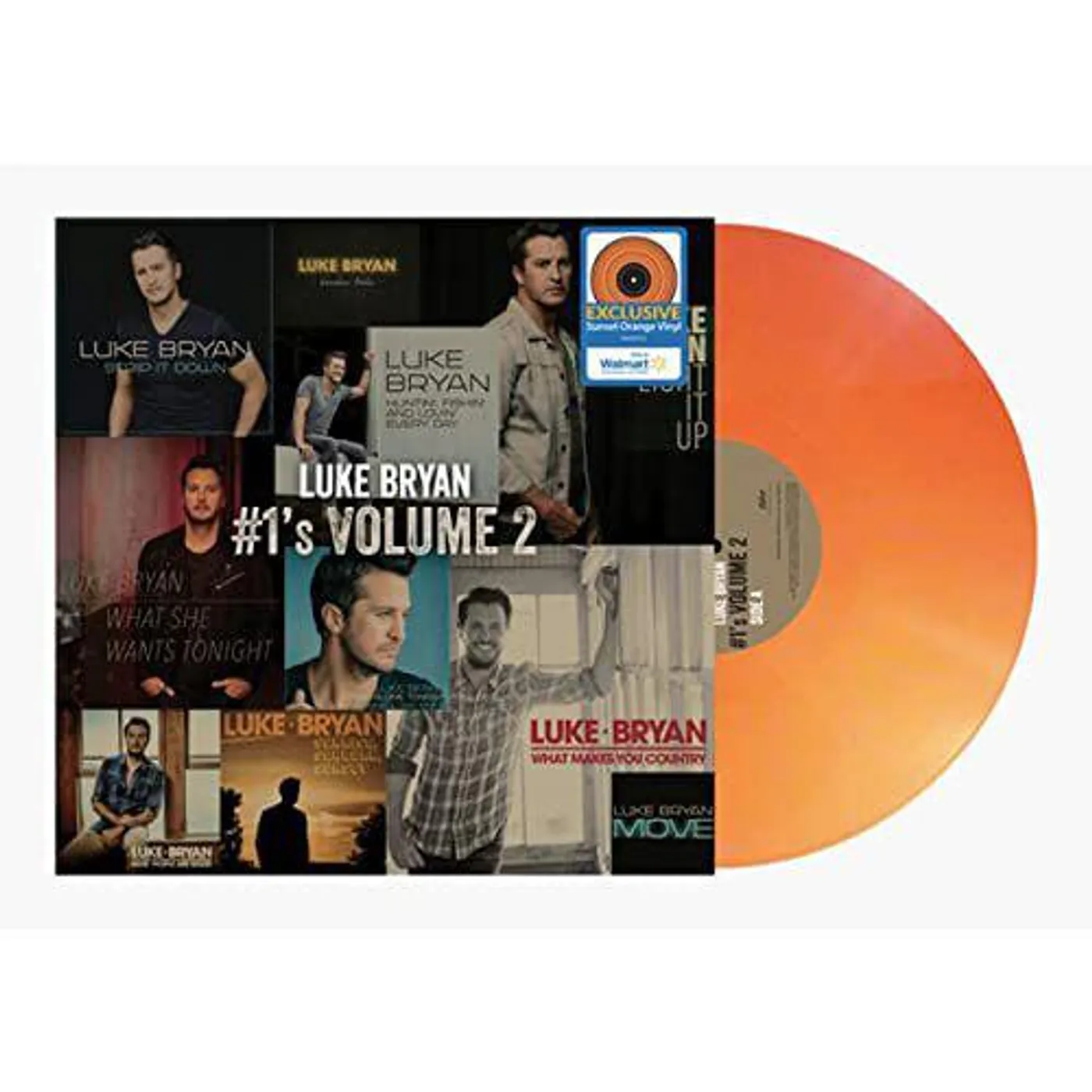 Luke Bryan #1's Volume 2 (Tangerine Orange) Vinyl Record
