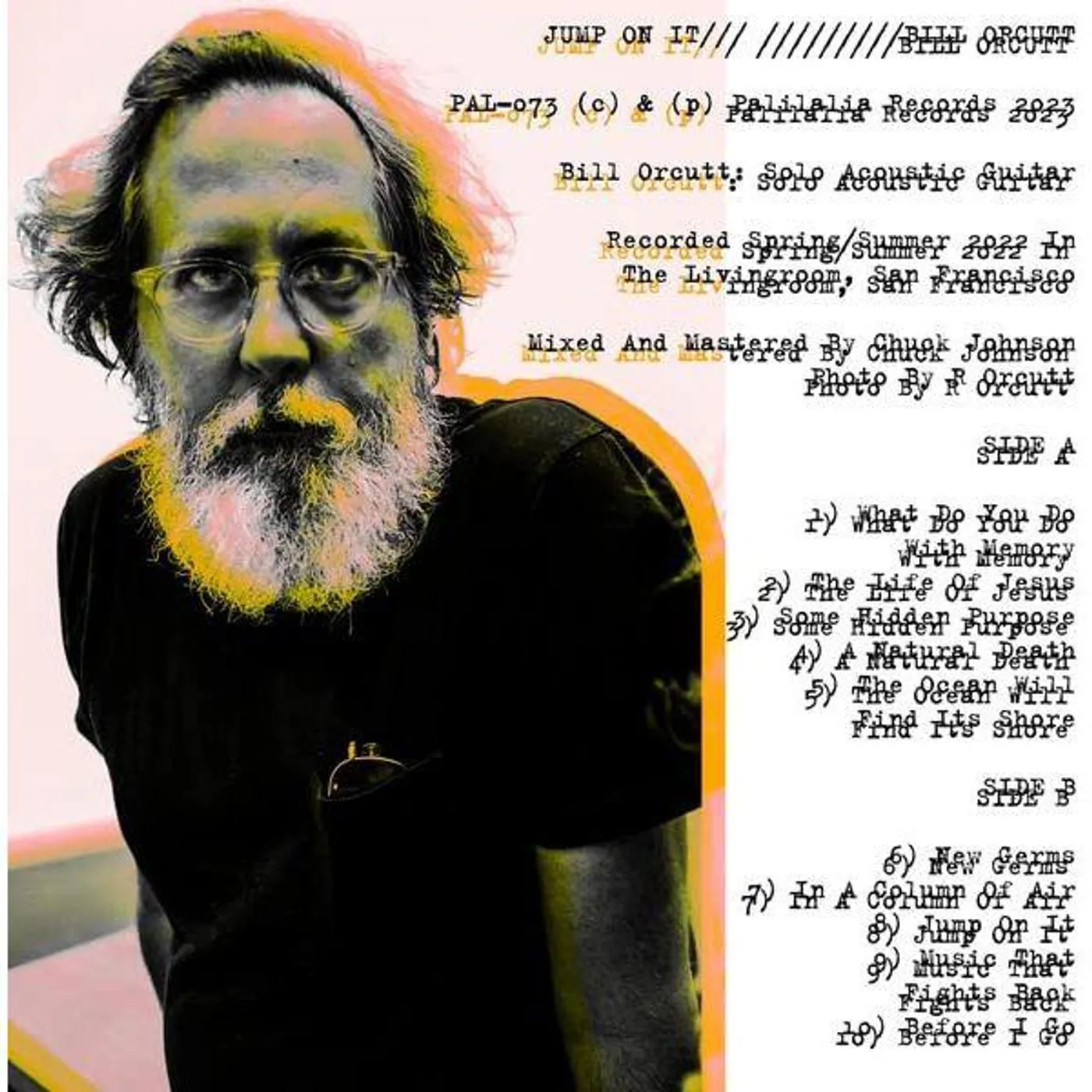 Bill Orcutt Jump On It Vinyl Record