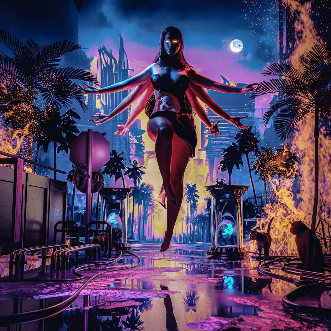 Veil Of Maya [m]other (Cyan & Electric Blue Galaxy) Vinyl Record