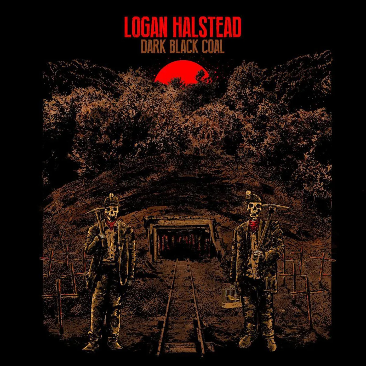 Logan Halstead Dark Black Coal Vinyl Record