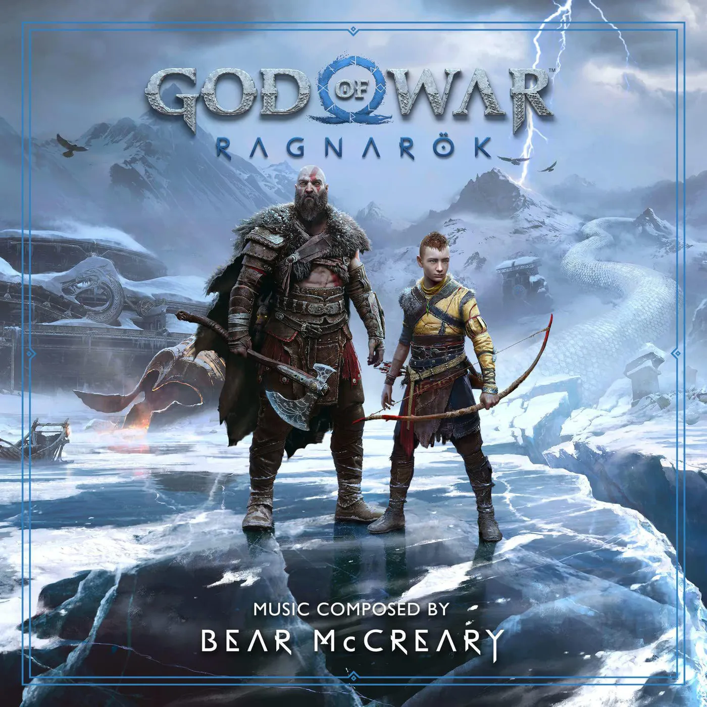 Bear McCreary God of War Ragnarök (Original Soundtrack/3LP/Blue Smoke) Vinyl Record