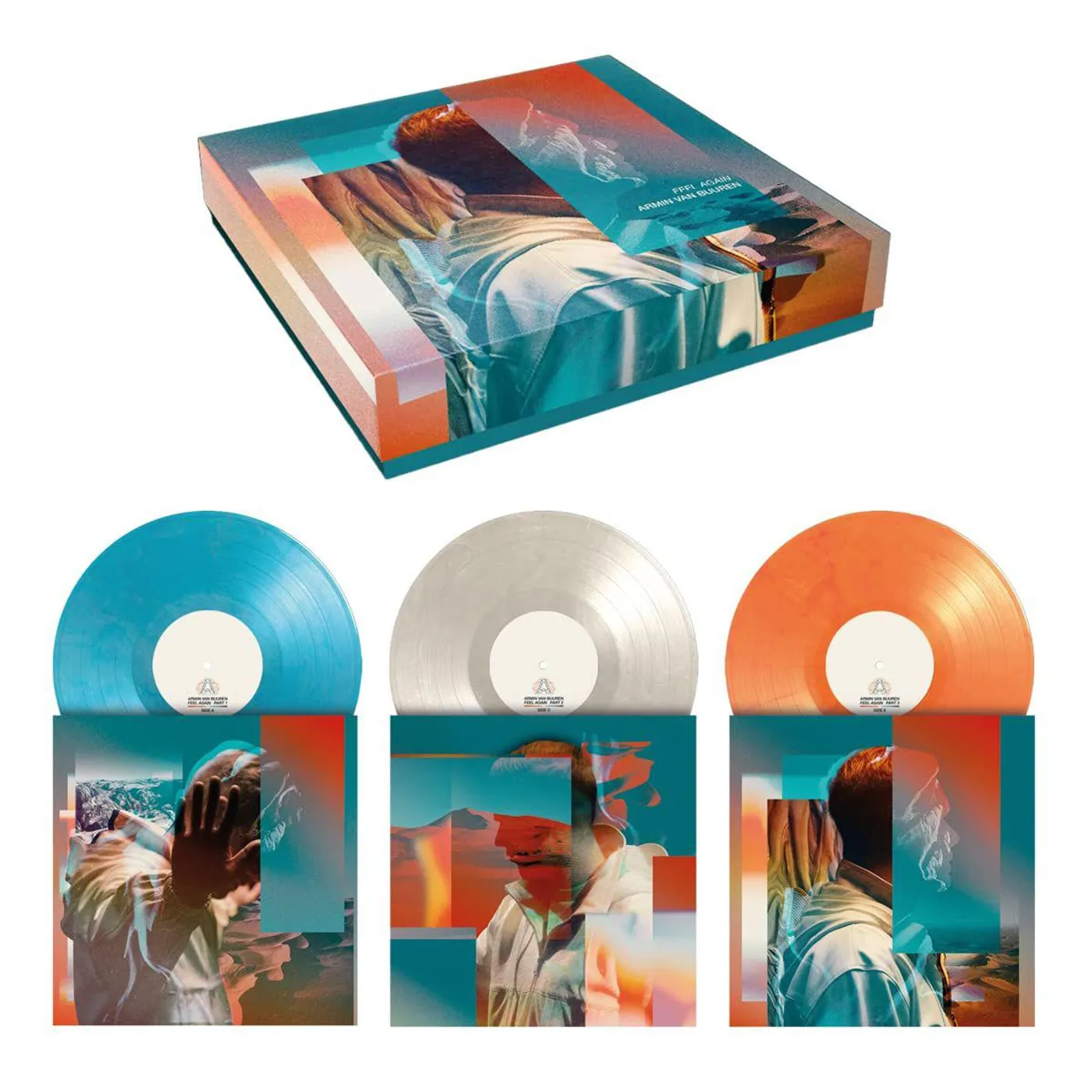Armin van Buuren Feel Again (Limited/Turquoise, White, & Orange Marbled/180g/3LP) Box Set (Vinyl)