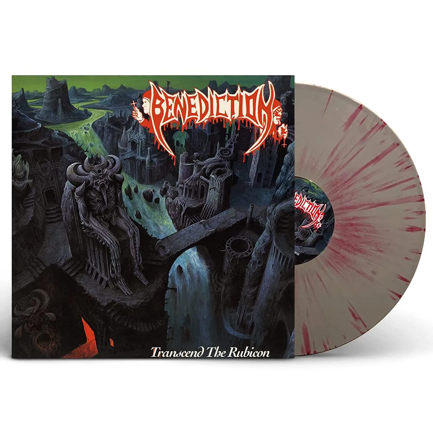Benediction Transcend The Rubicon (Grey & Red Splatter Vinyl Record)