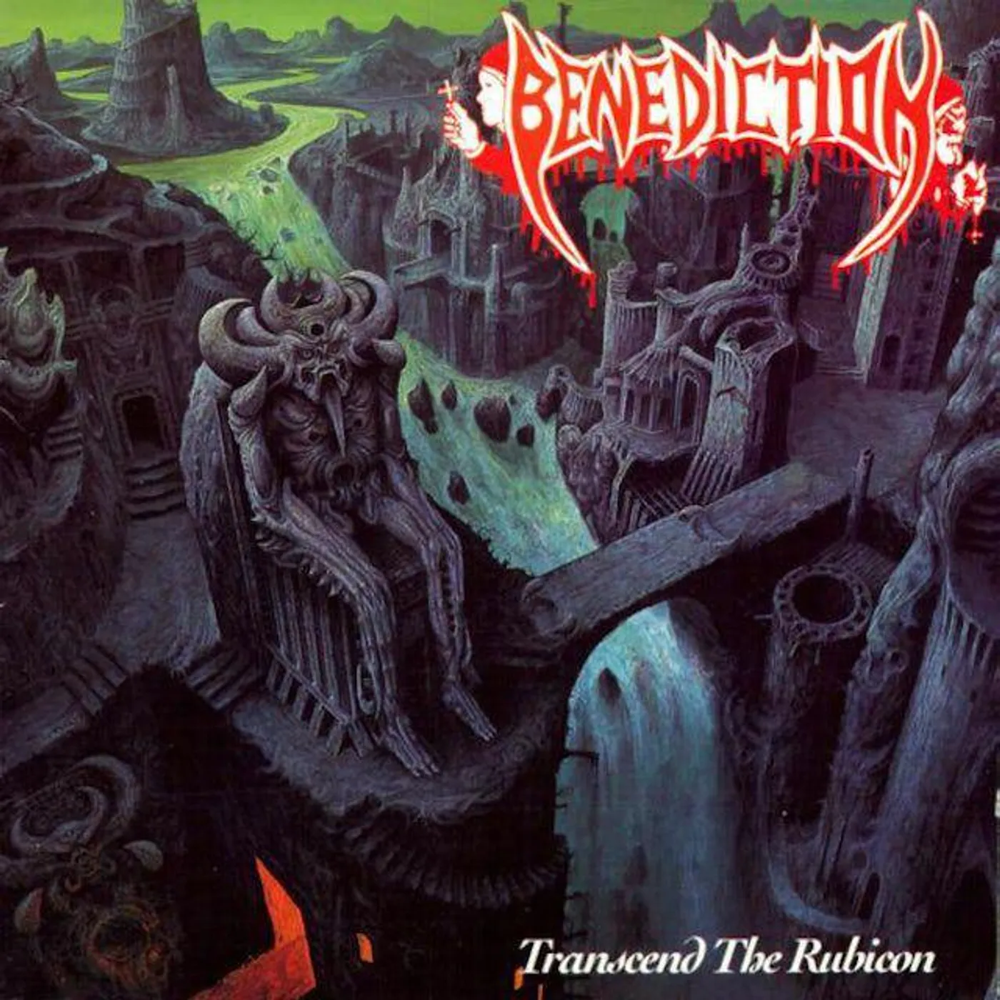 Benediction Transcend The Rubicon (Grey & Red Splatter Vinyl Record)