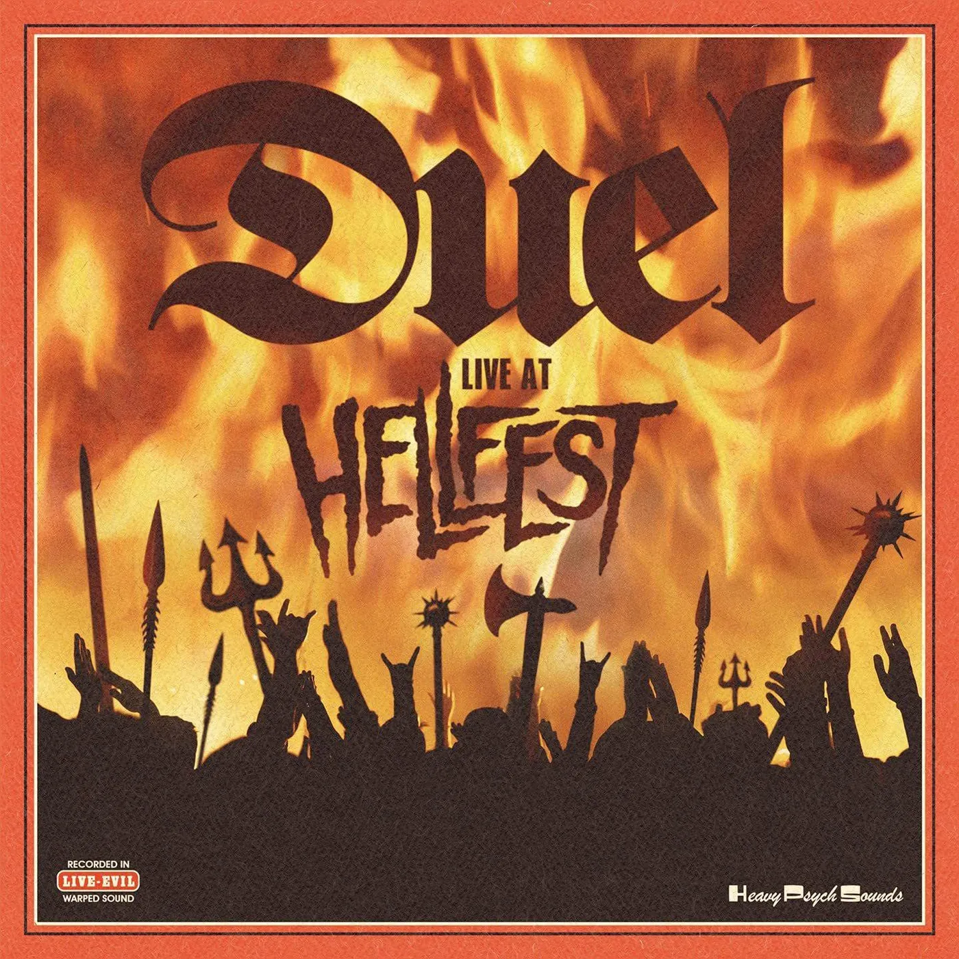 Duel Live At Hellfest (Transparent Orange & Black Splatter Vinyl Record)