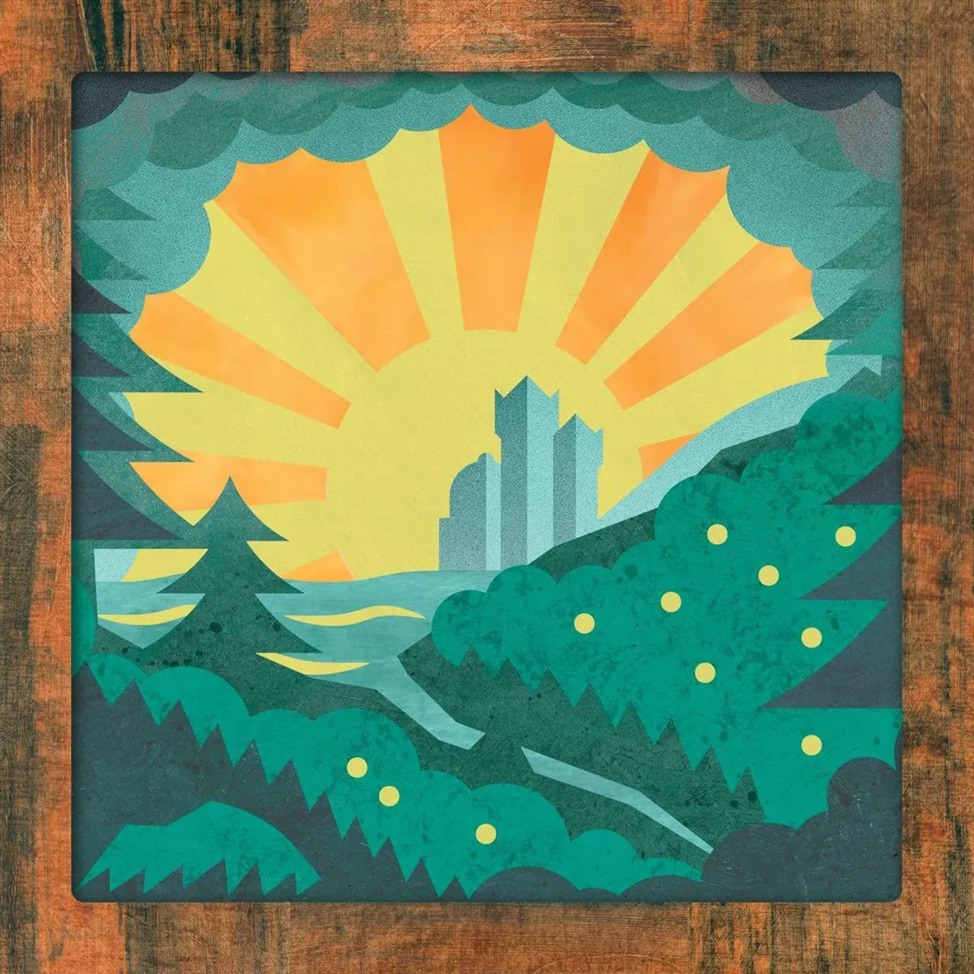 The Oh Hellos Through The Deep, Dark Valley (Ten Year Anniversary) [Orange & Yellow Galaxy] Vinyl Record