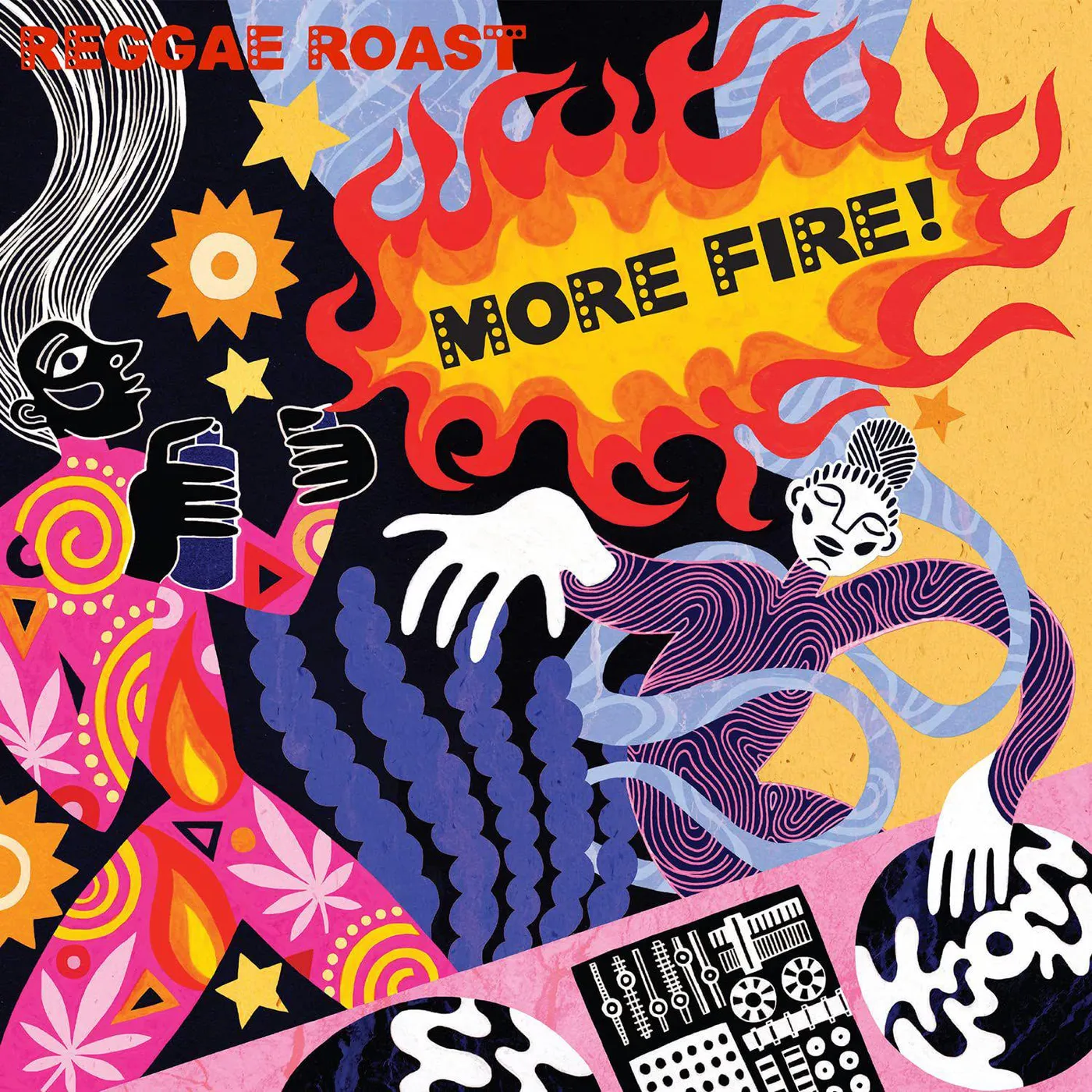 Reggae Roast More Fire! (2lp/Limited/Flaming Vinyl Record/180g/2 Printed Inndersleeves/gatefold/Numbered/Import)