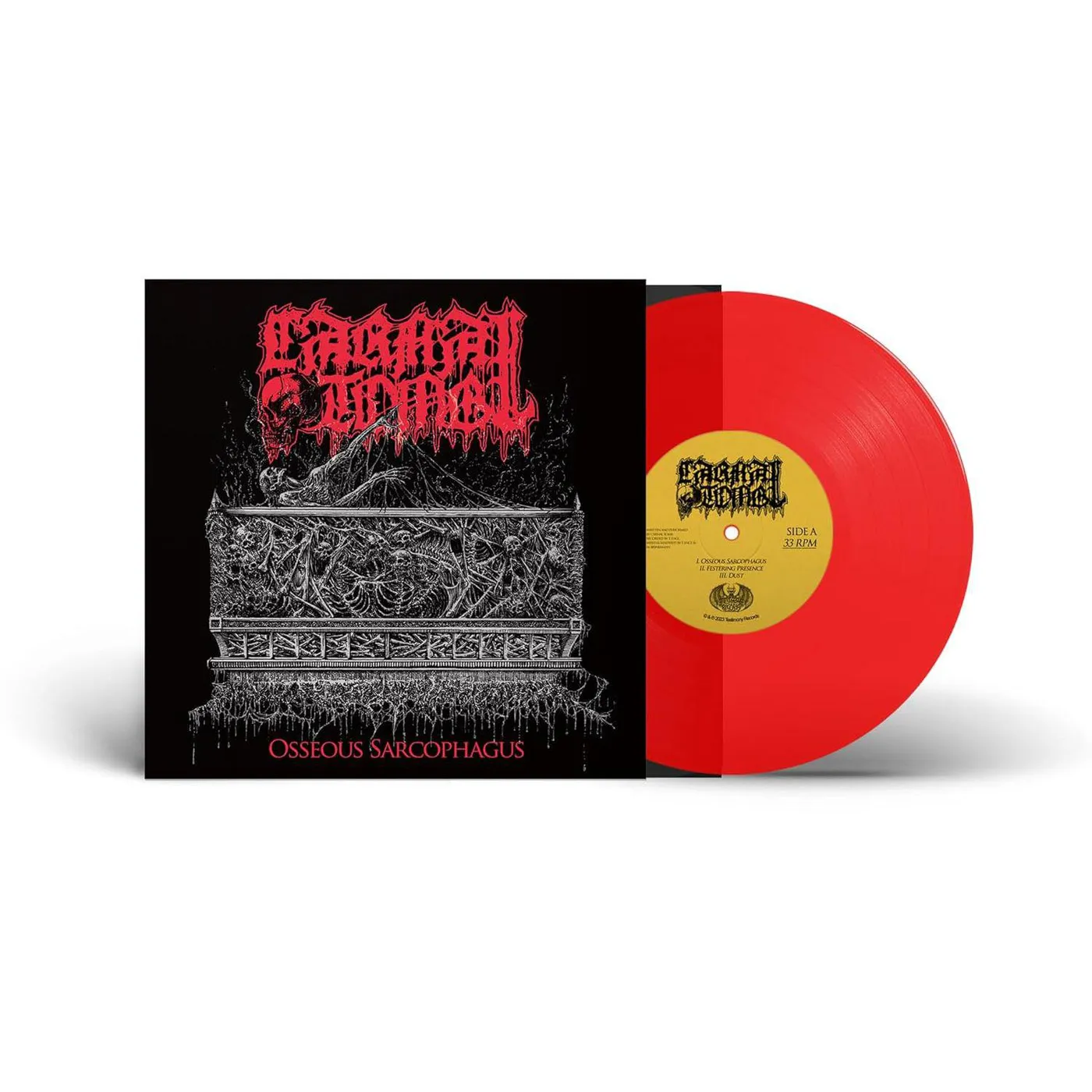 Carnal Tomb Osseous Sarcophagus (Red) Vinyl Record