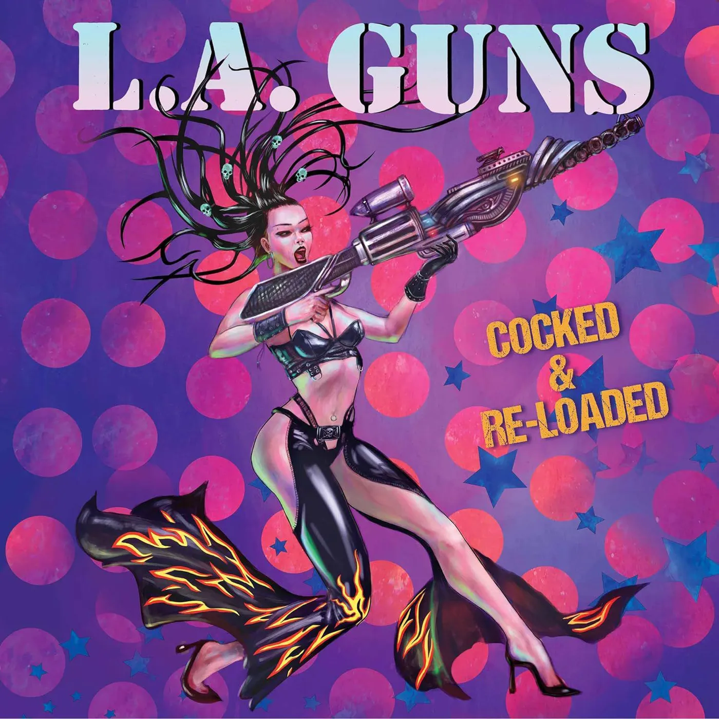 L.A. Guns Cocked & Reloaded (Purple/White) Vinyl Record