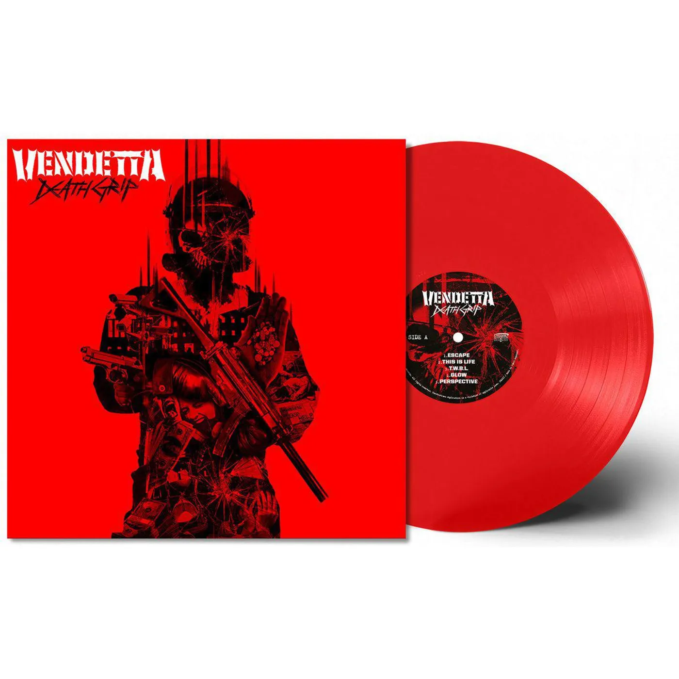Vendetta Death Grip (Red Vinyl Record)