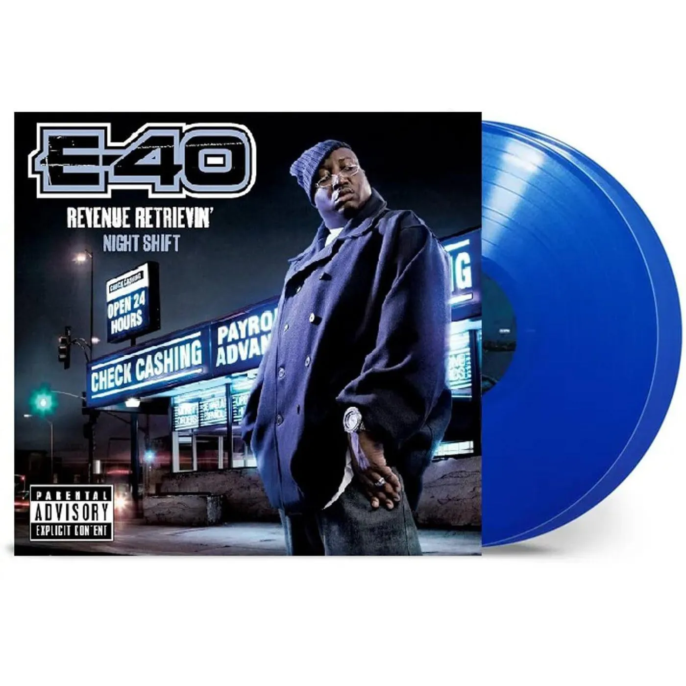 E-40 Revenue Retrievin': Night Shift (Midnight Blue/2LP) Vinyl Record