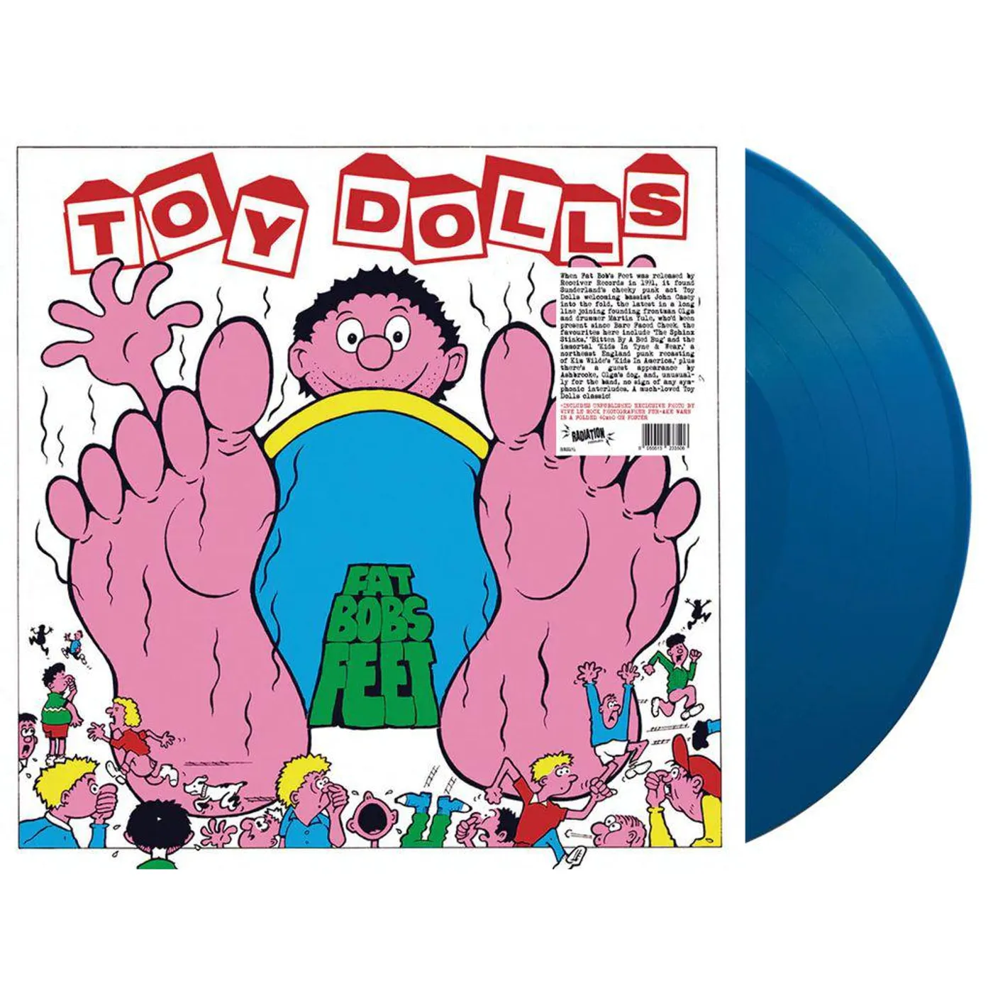 The Toy Dolls Fat Bobs Feet (Blue) Vinyl Record