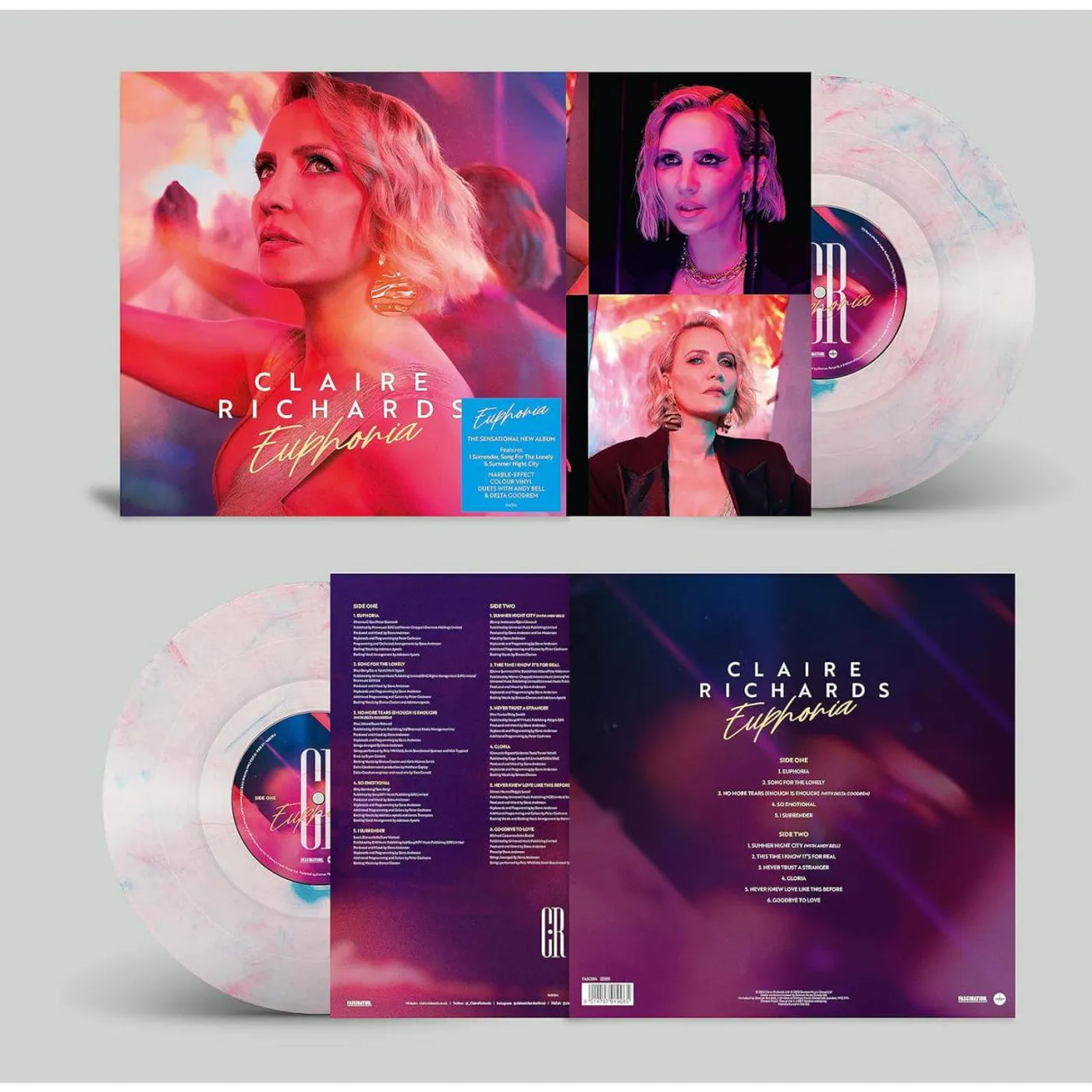 Claire Richards Euphoria (Marble Colored) Vinyl Record