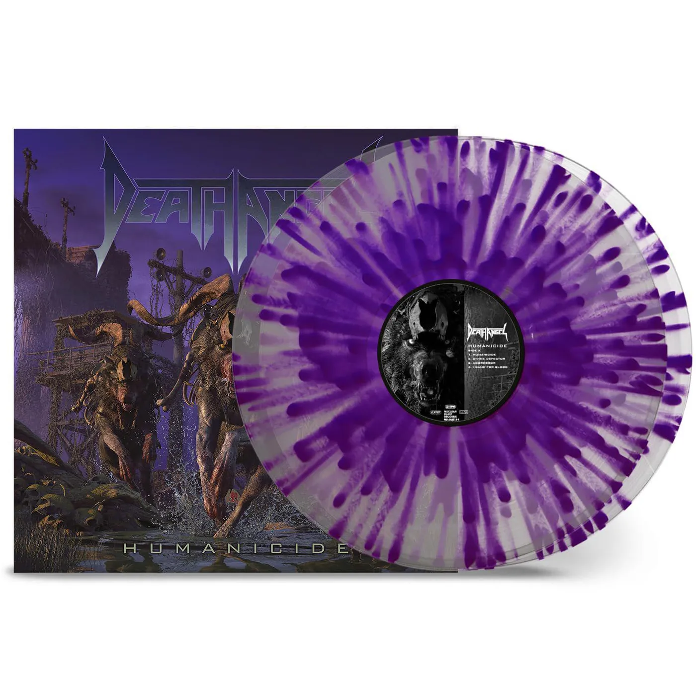 Death Angel Humanicide (Clear Purple Splatter/2LP) Vinyl Record