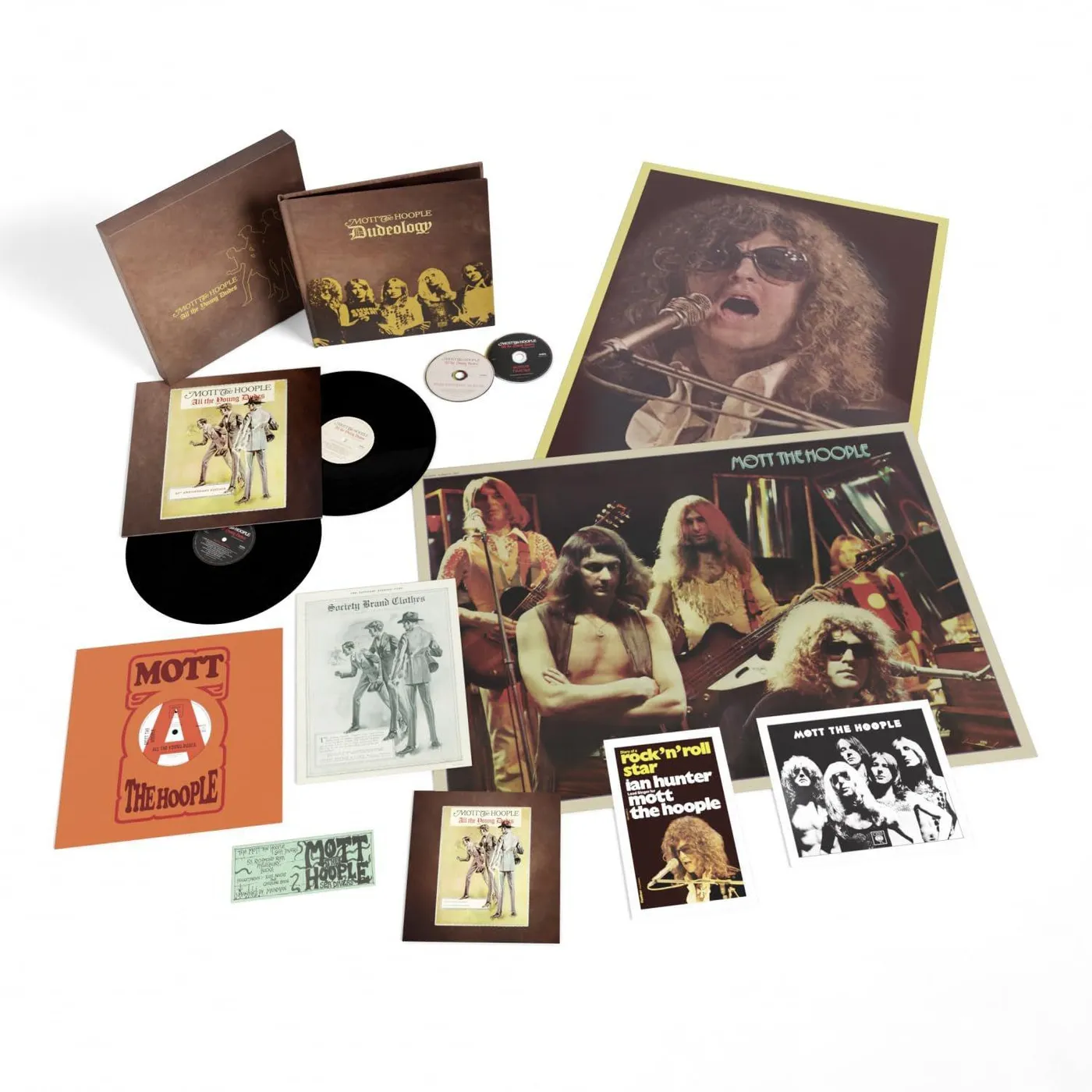 Mott The Hoople ALL THE YOUNG DUDES (2LP/2CD/12INCH/50TH ANNIVERSARY/DELUXE EDITION) Vinyl Record