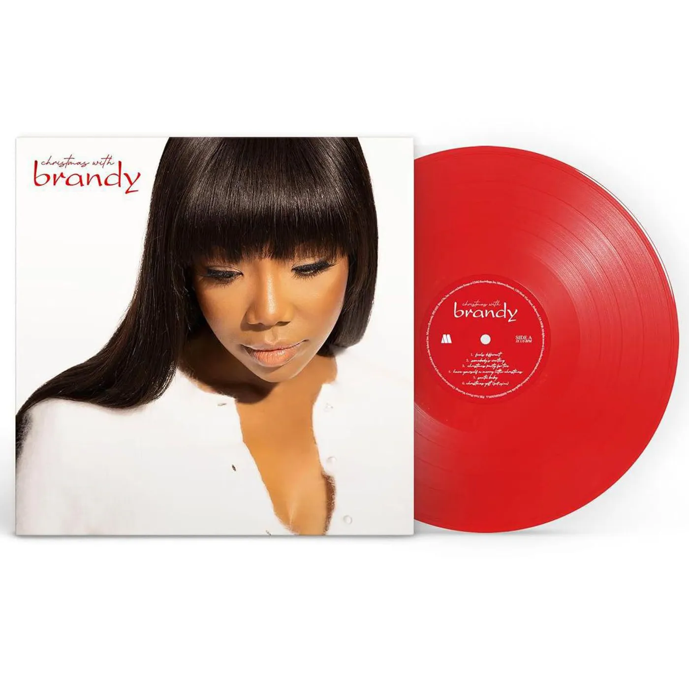 Christmas With Brandy (Red) Vinyl Record
