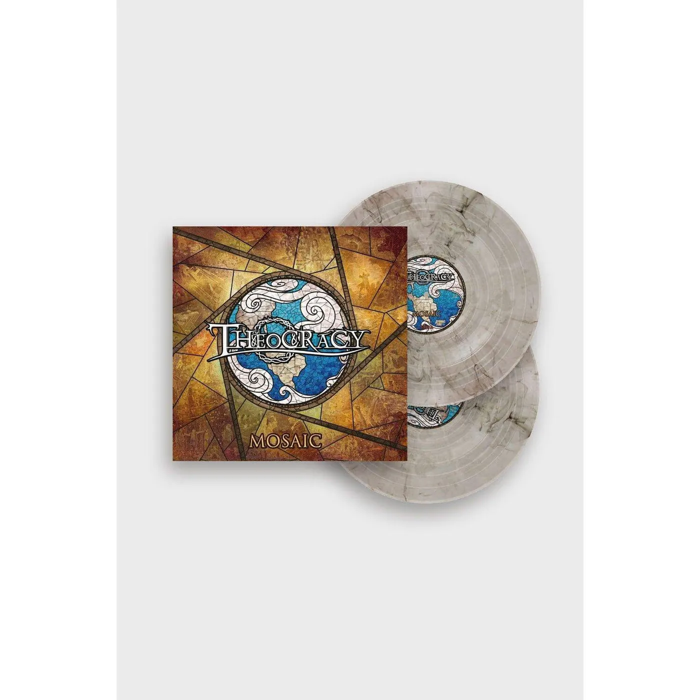 Theocracy Mosaic (2LP/Crystal Clear/Black Melt) Vinyl Record