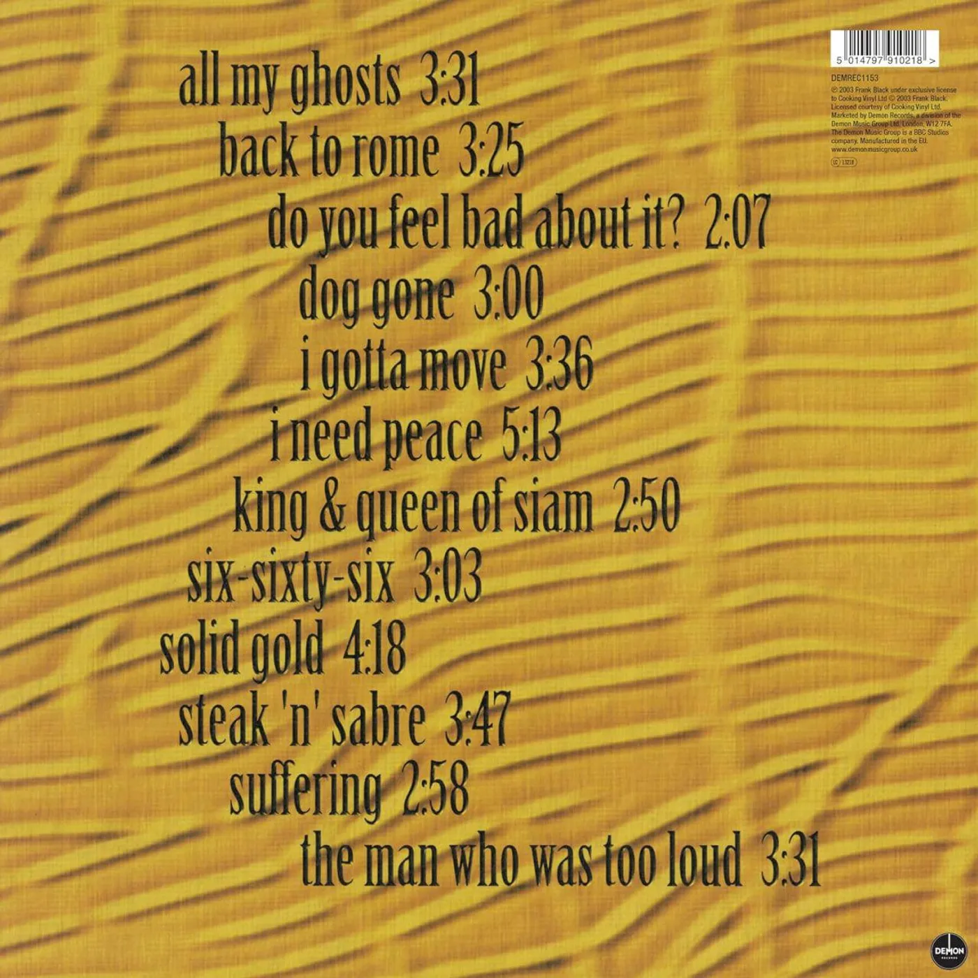  Frank Black & The Catholics: 25th Anniversary (Half-Speed Master/180g) Vinyl Record