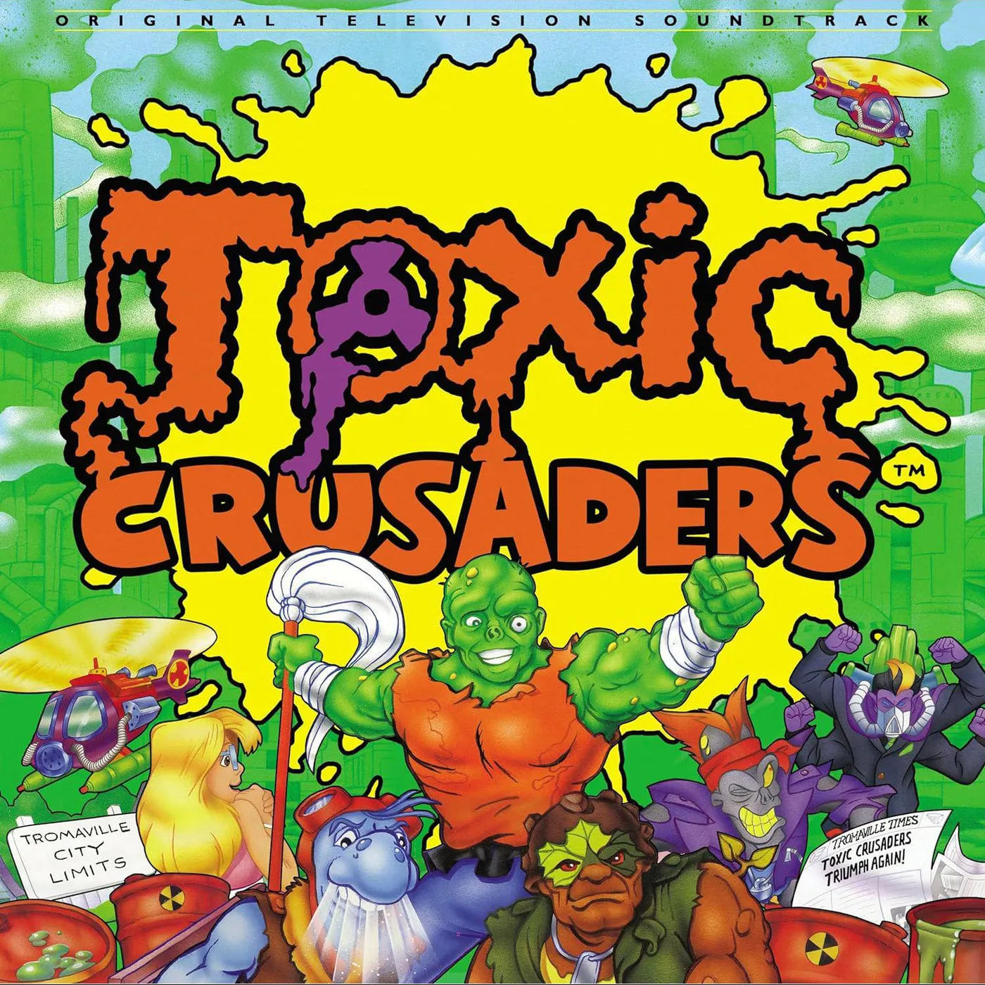 Dennis Brown TOXIC CRUSADERS Original Soundtrack (2LP) Vinyl Record