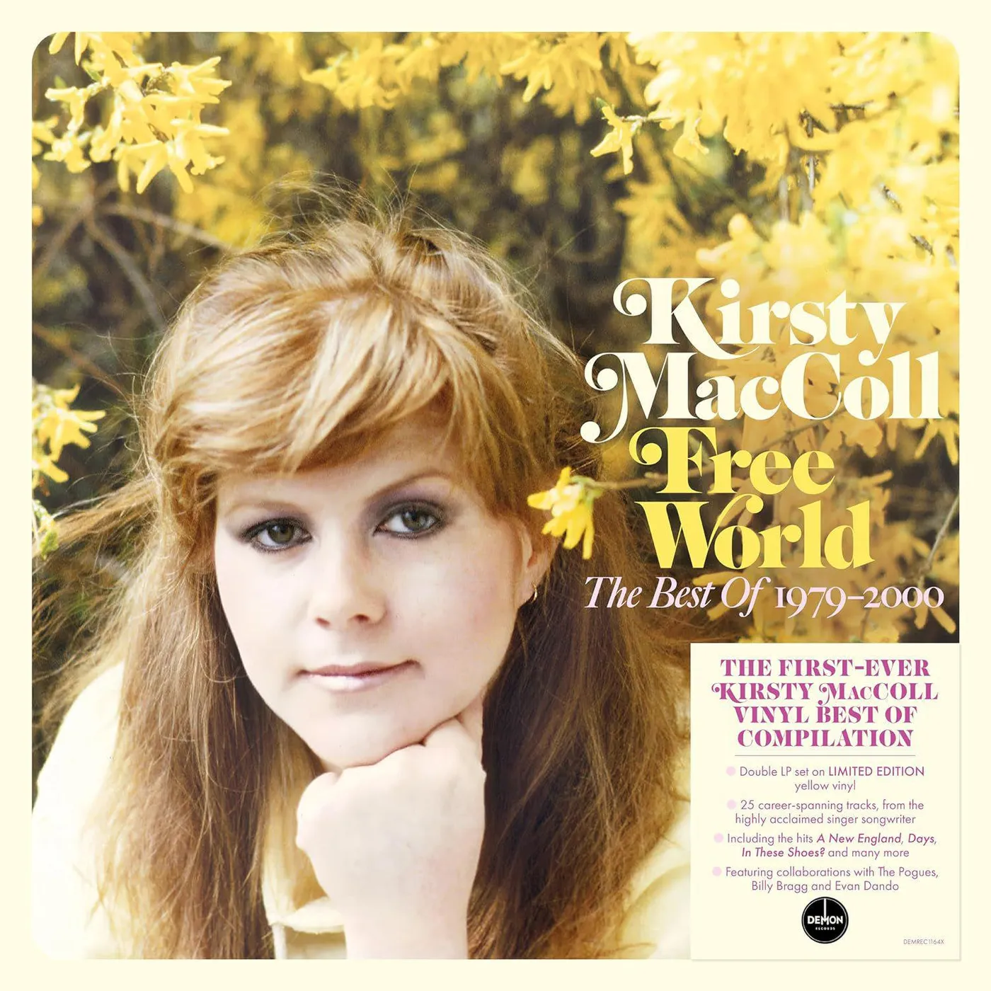 FREE WORLD - THE BEST OF KIRSTY MACCOLL 1979-2000 (140G/YELLOW VINYL) Vinyl Record
