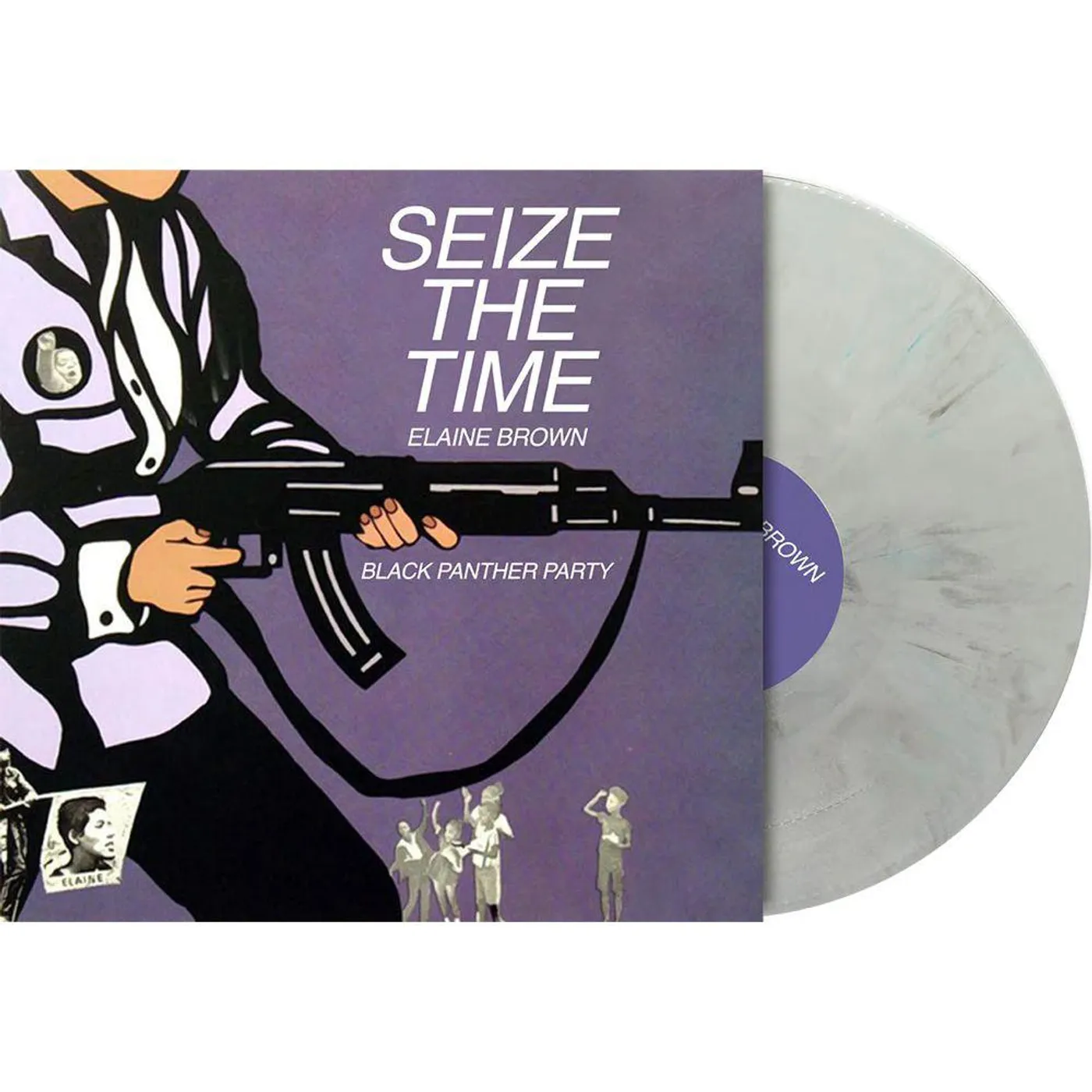 Elaine Brown Seize The Time - Black Panther Party (White Marble Vinyl Record) (RSD Essential)