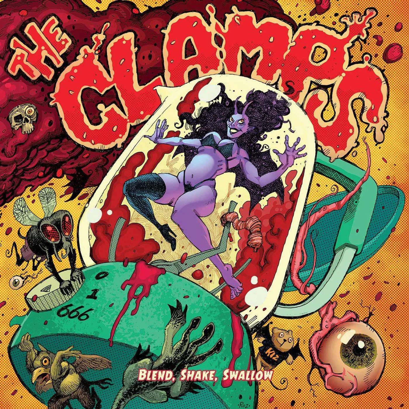 The Clamps BLEND SHAKE SWALLOW (GREEN VINYL) Vinyl Record