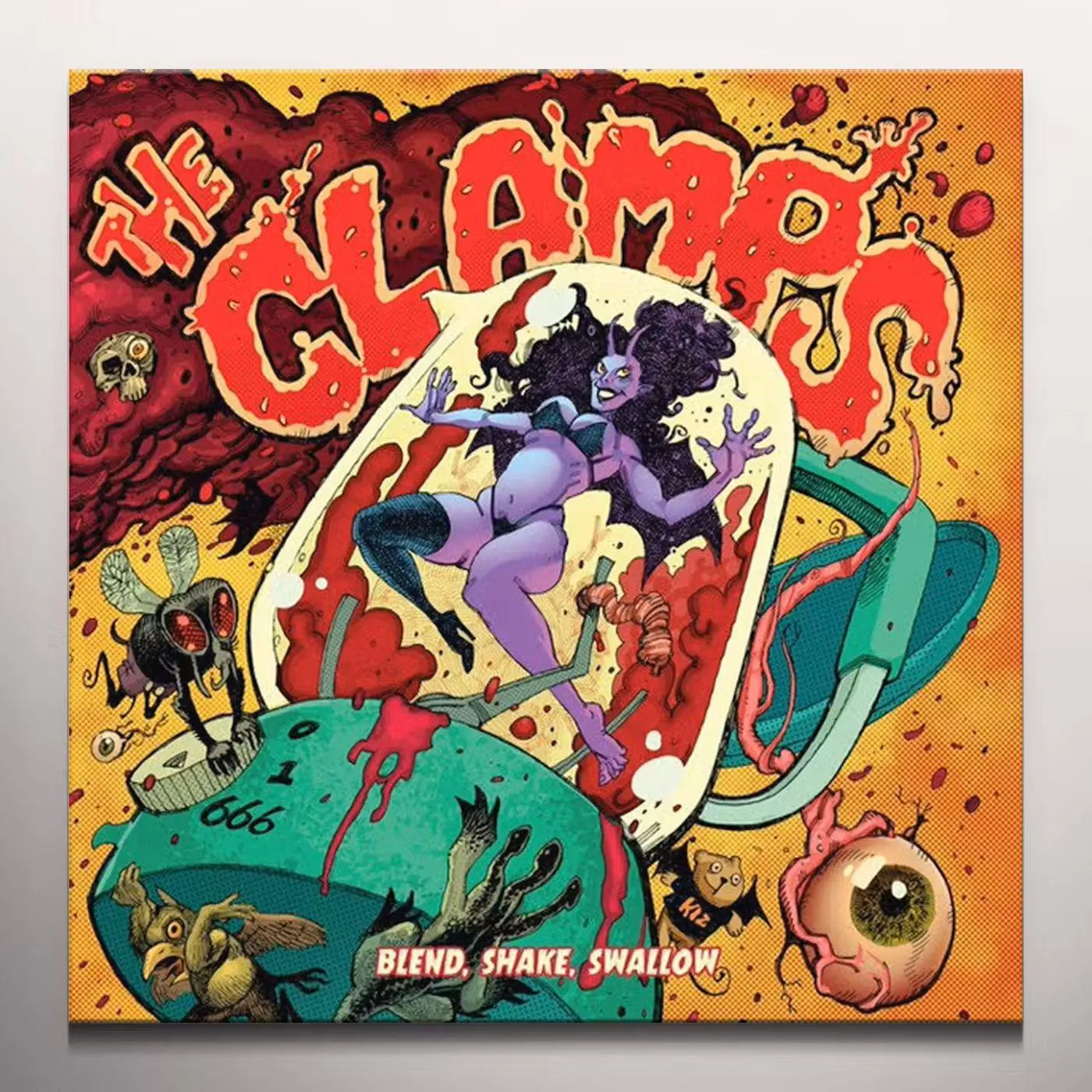The Clamps BLEND SHAKE SWALLOW (GREEN VINYL) Vinyl Record