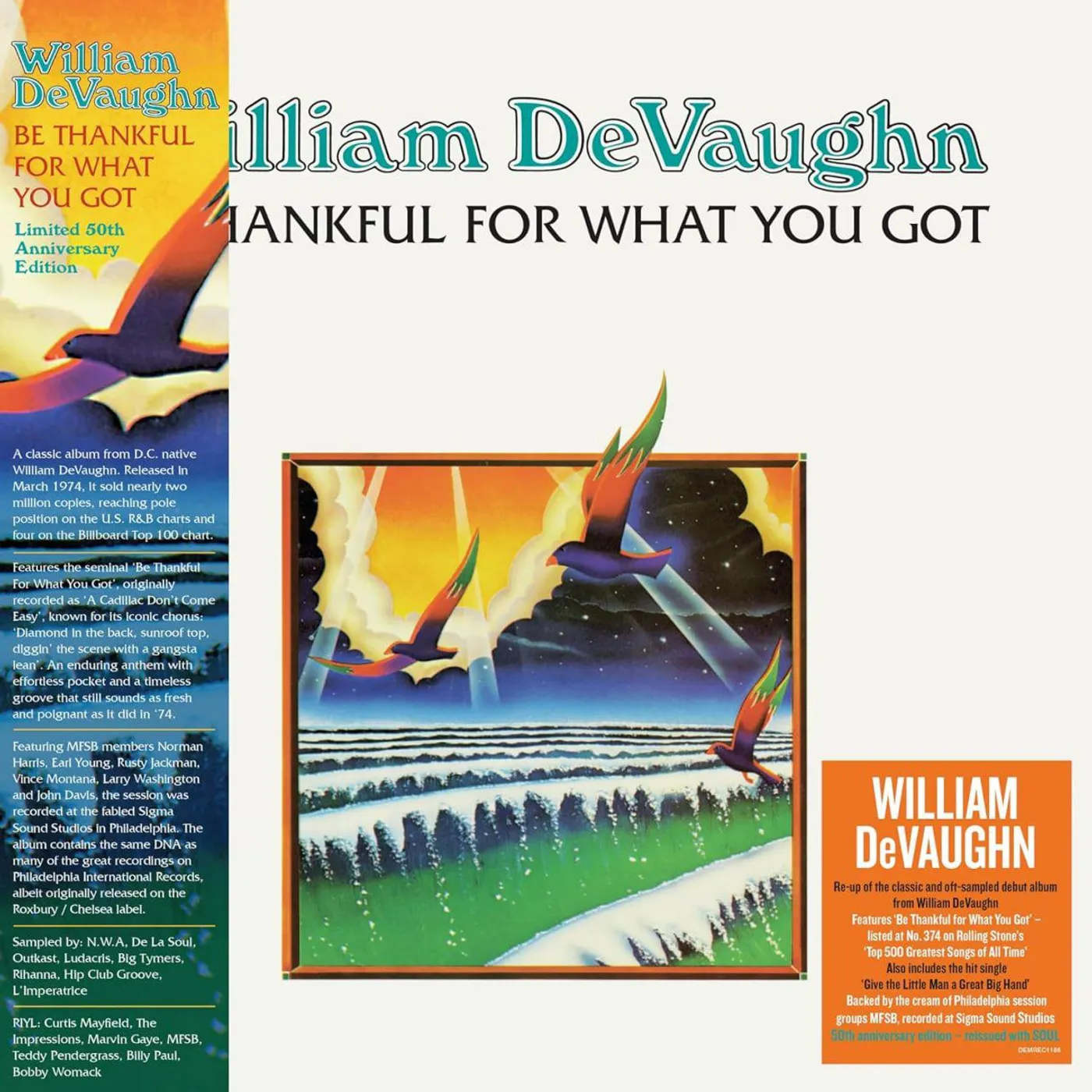 William DeVaughn BE THANKFUL FOR WHAT YOU GOT (140G) Vinyl Record
