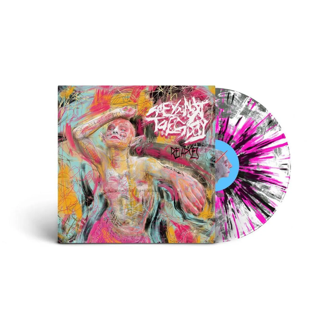 See You Next Tuesday Relapses (Coke Bottle Clear w/ White/Lack/Hot Pink Heavy Splatter) Vinyl Record