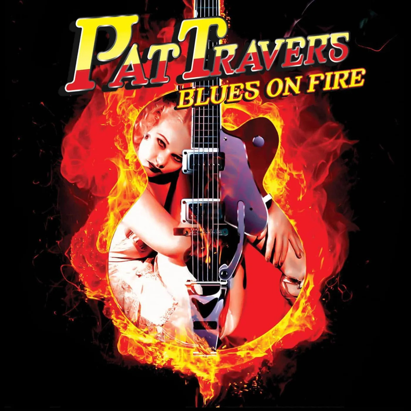 Pat Travers Blues On Fire (Red) Vinyl Record